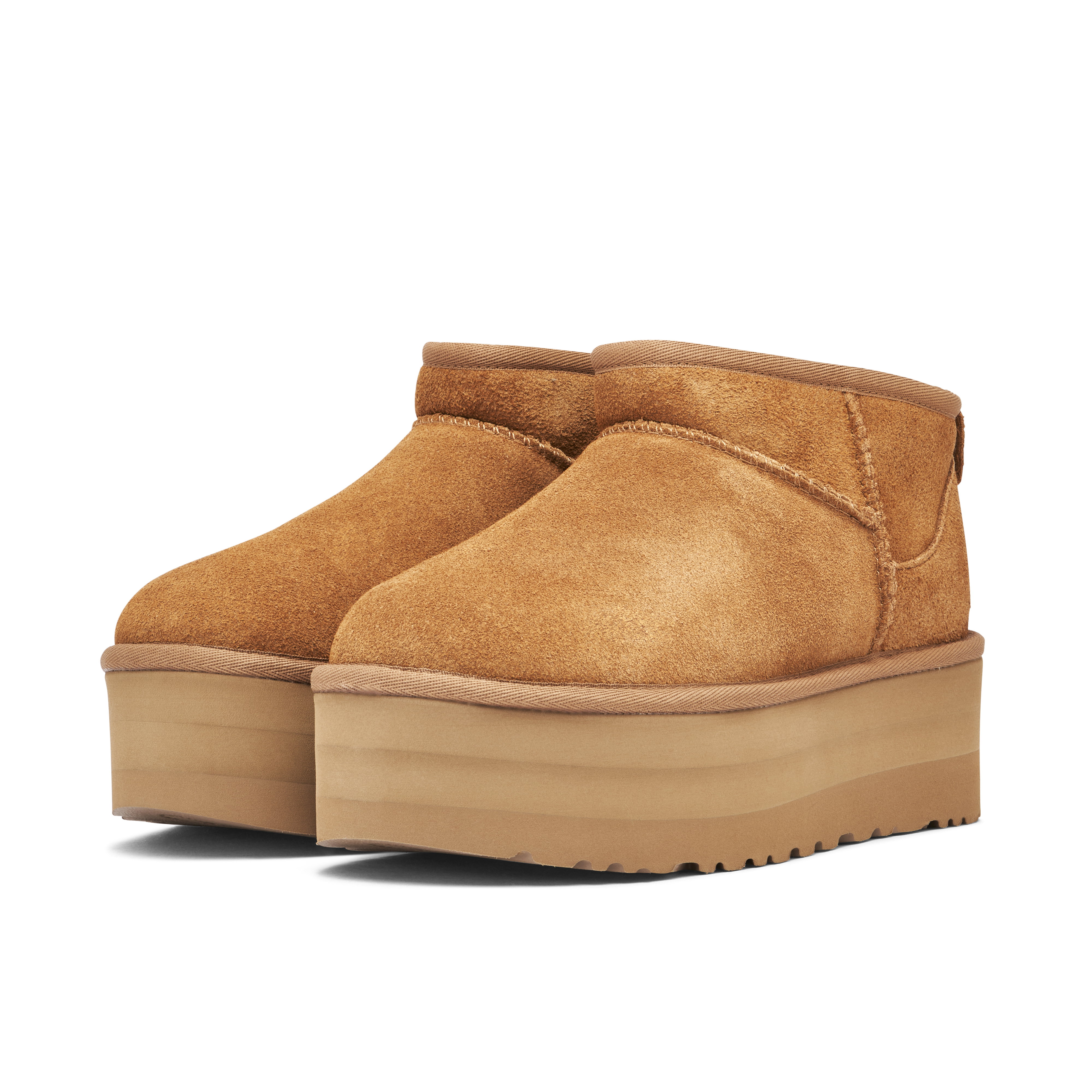 UGG Classic Ultra Mini Platform Chestnut Womens | 1135092-CHE | Laced