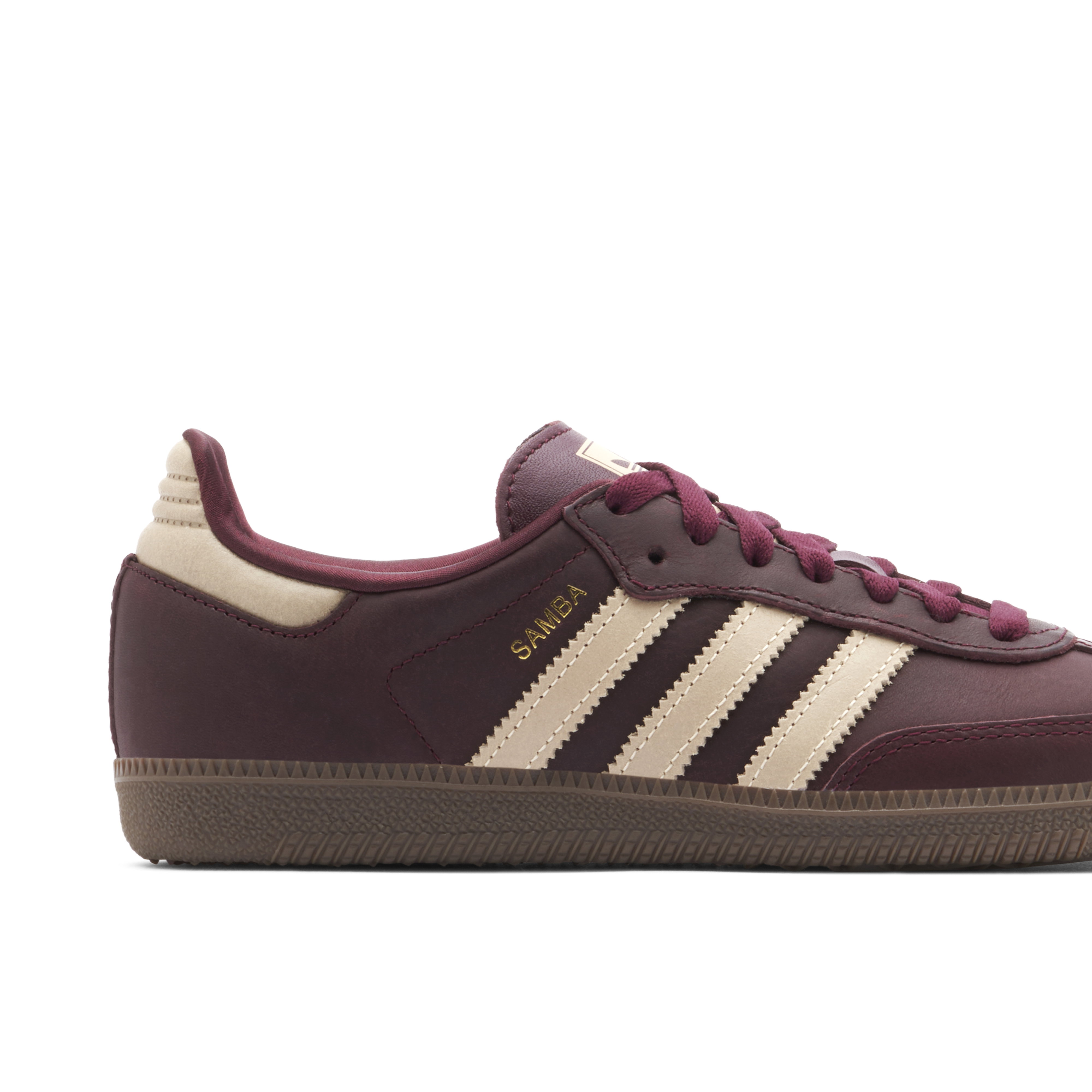 Adidas Samba OG Maroon Crystal Sand Womens | IF7004 | Laced