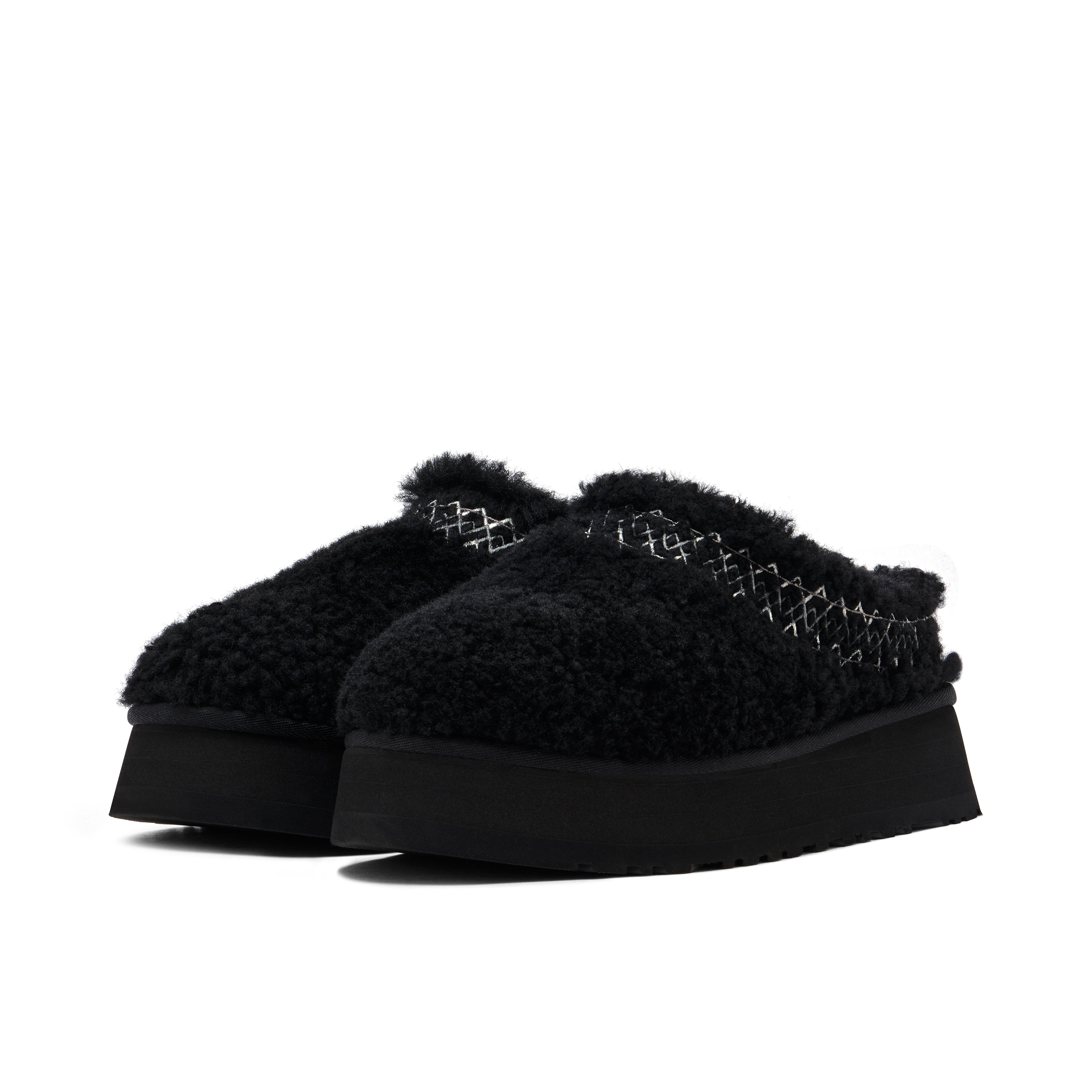 UGG Tazz Slipper Heritage Braid Black | 1143976-BLK | Laced