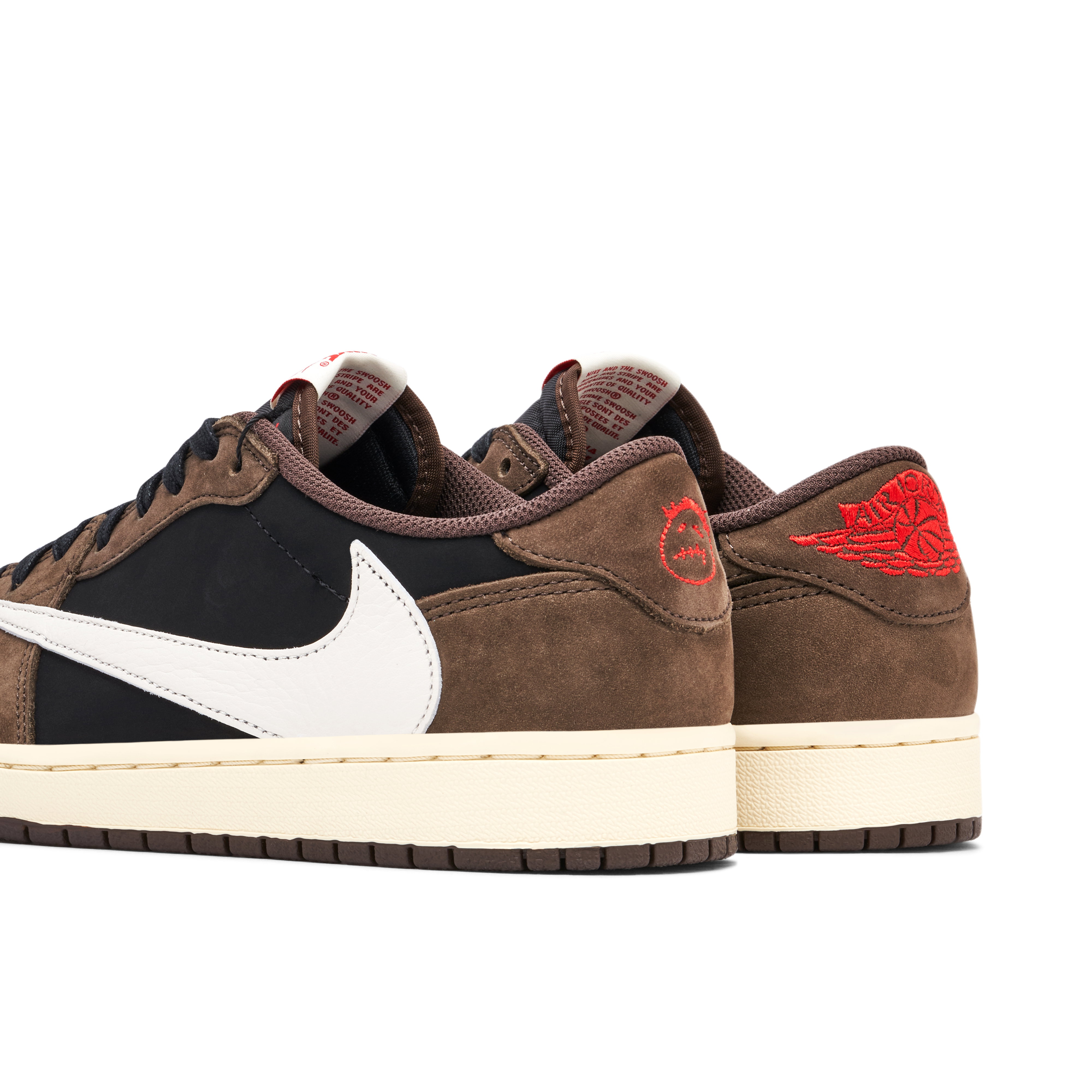 TRAVIS SCOTT × NIKE AIR JORDAN 1 LOW Nike Air Jordan Low 1 x Travis Scott White and Grey - E-SEVEN STORE