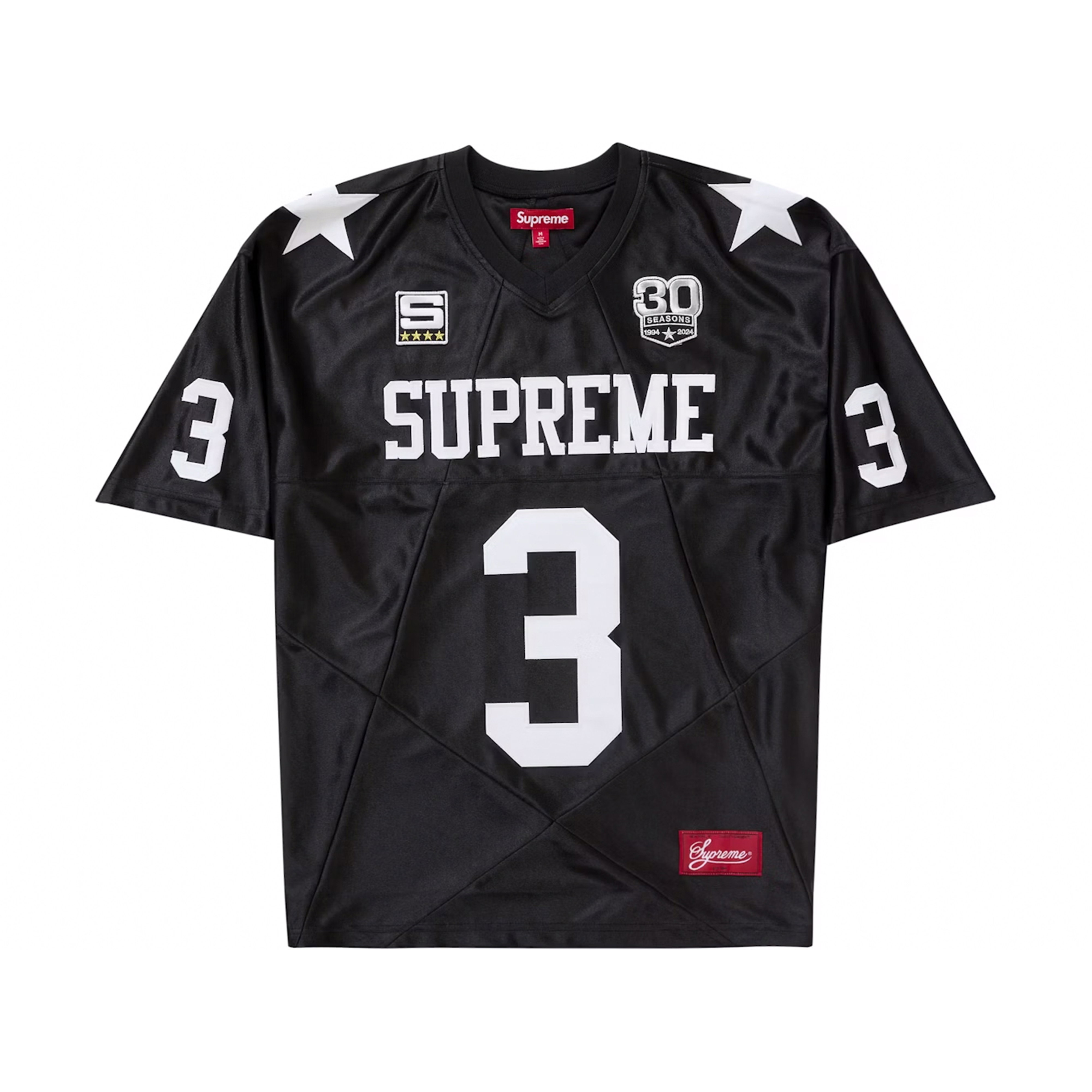 Supreme Stars Football Jersey Black | SUPREME-01464 | Laced