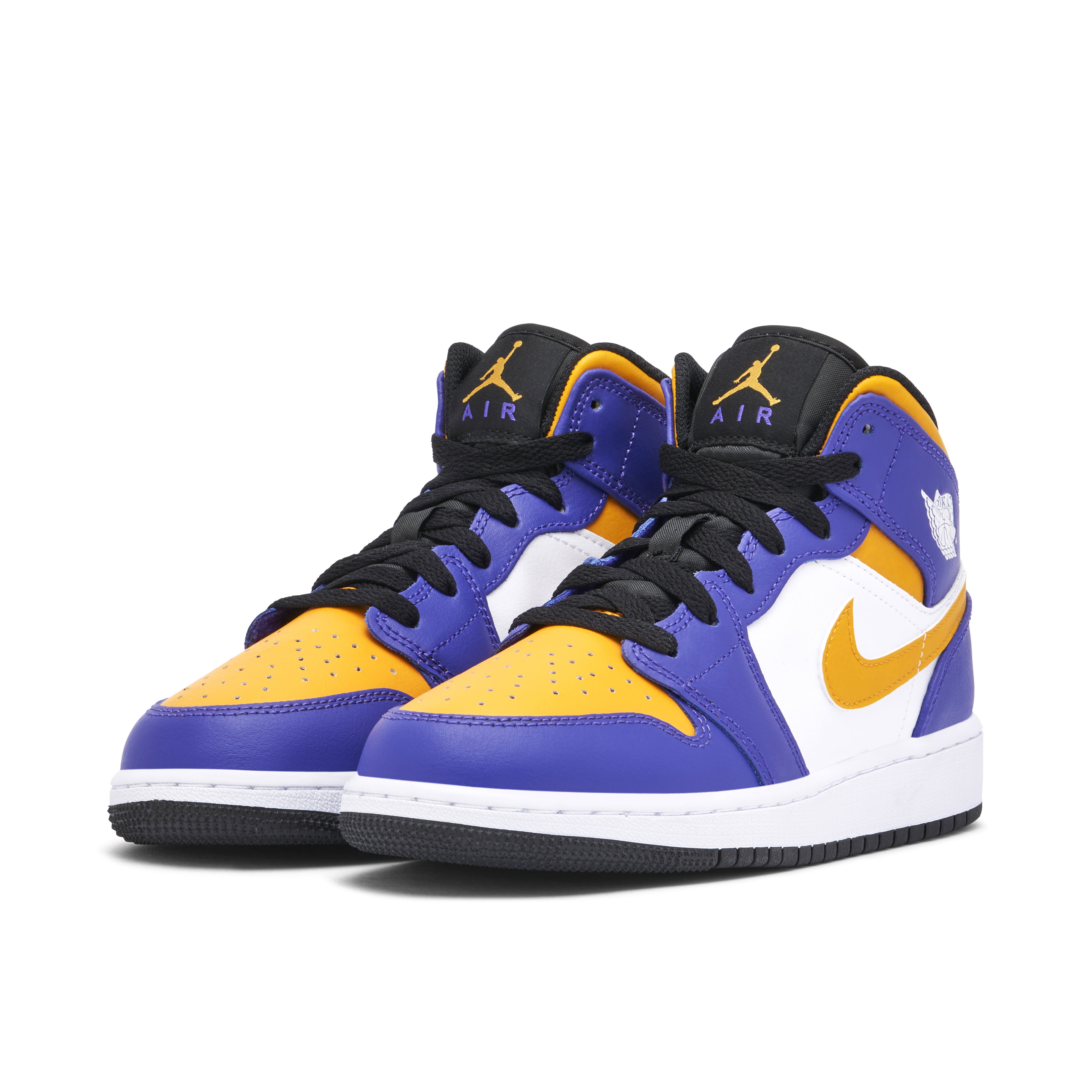 Air Jordan 1 Mid Lakers GS | DQ8423-517 | Laced