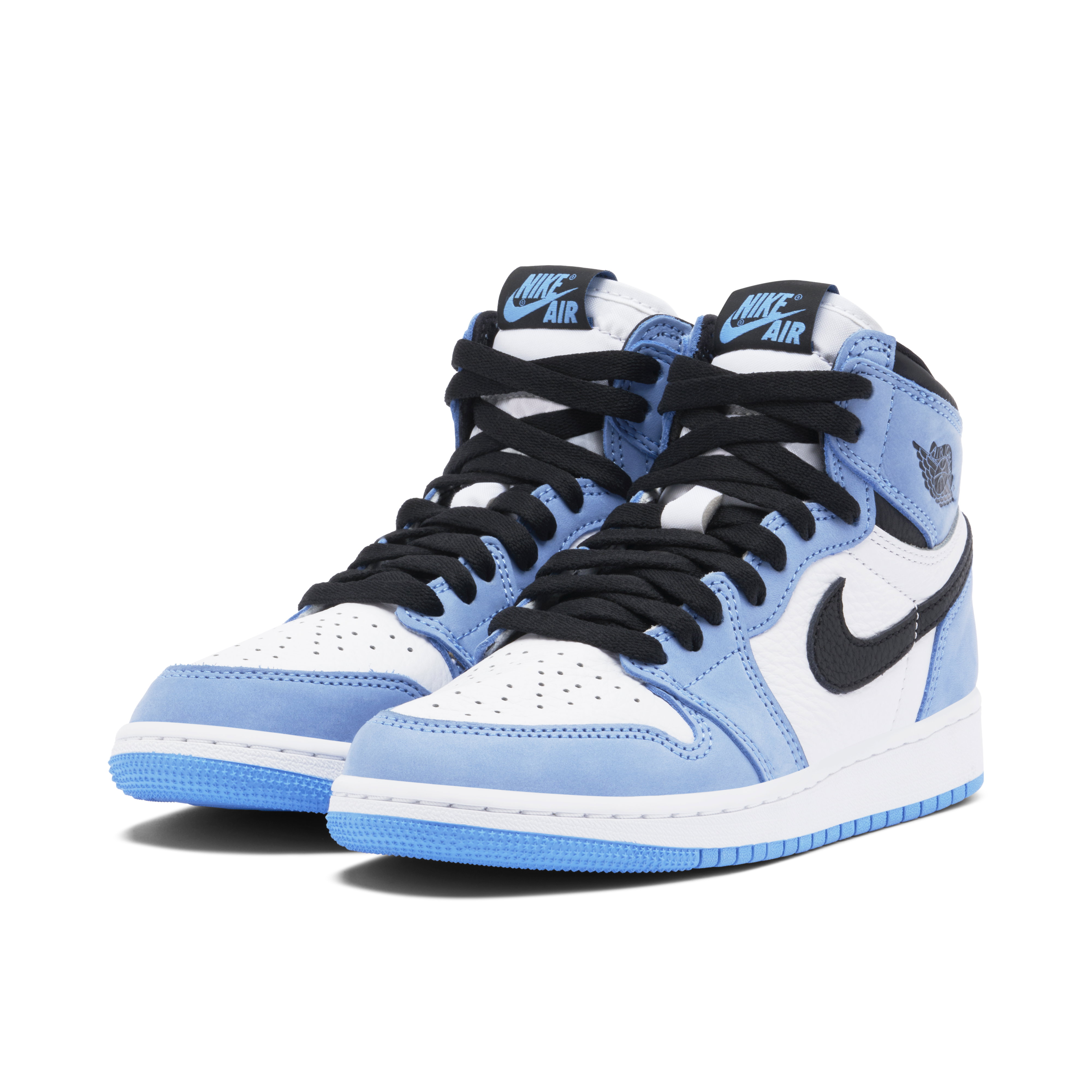 Air Jordan 1 Retro High White University Blue Black GS | 575441
