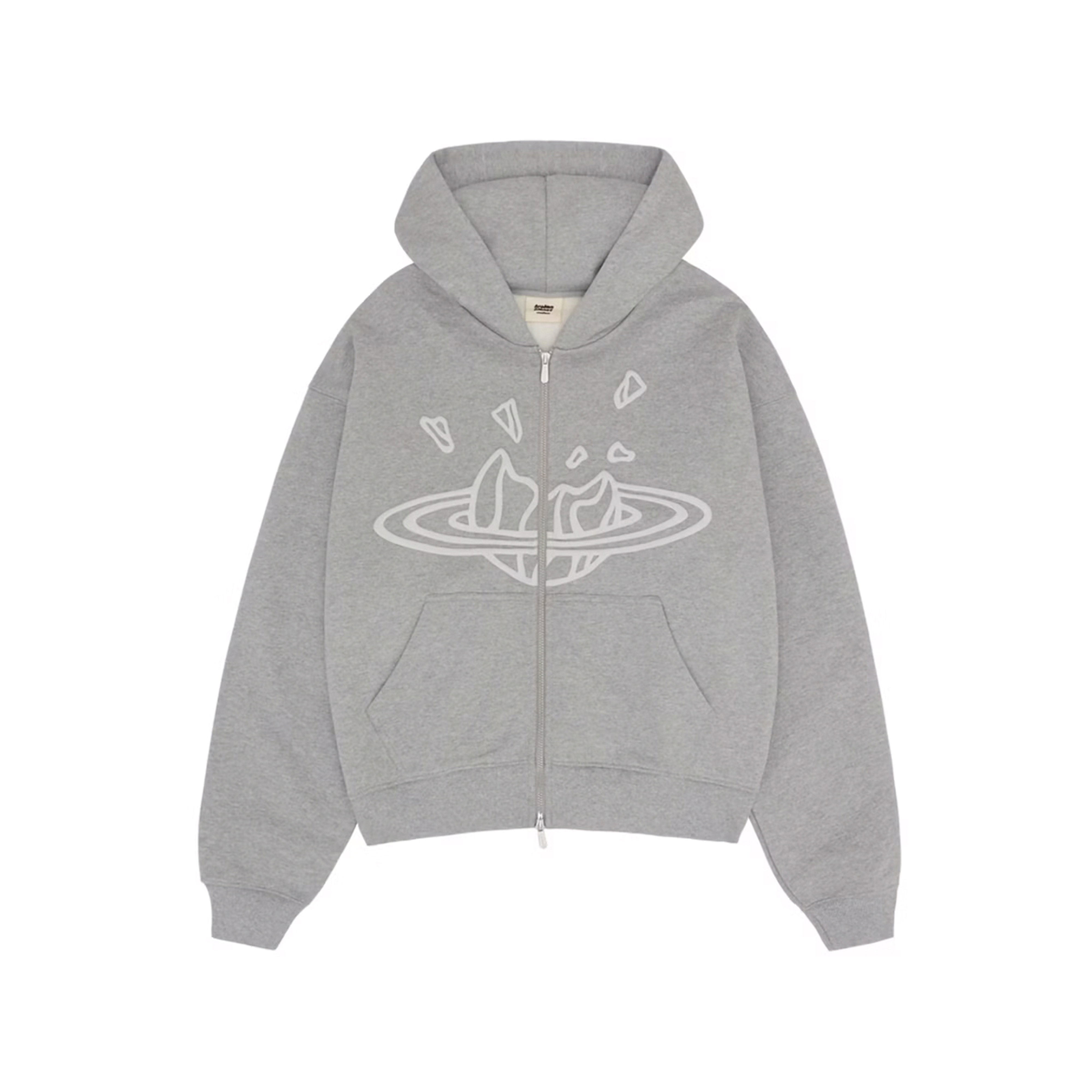 Broken Planet Performance Zip Up Hoodie Soot Black | BROKEN-PLANET