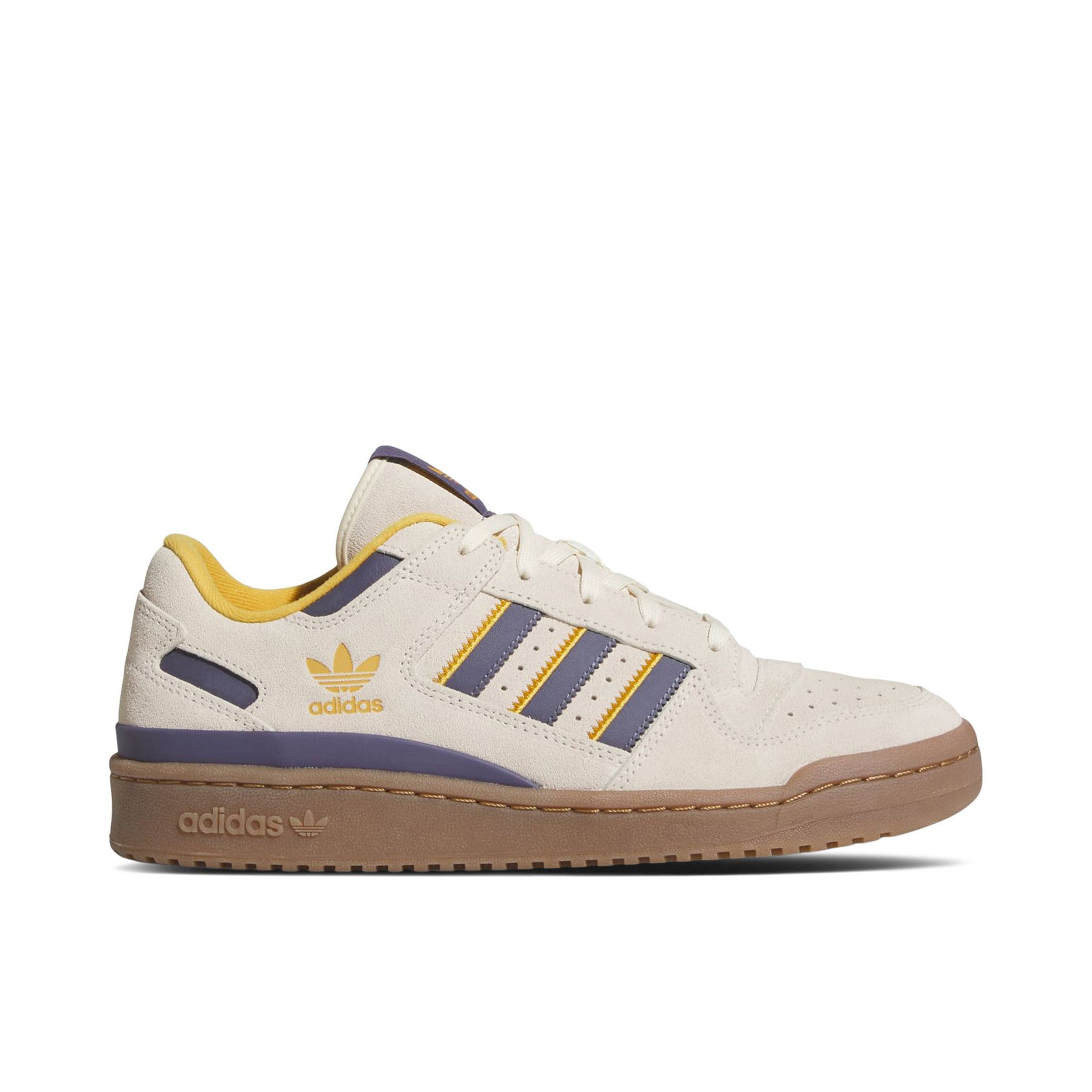 Adidas Forum Low CL White Preloved Violet Yellow