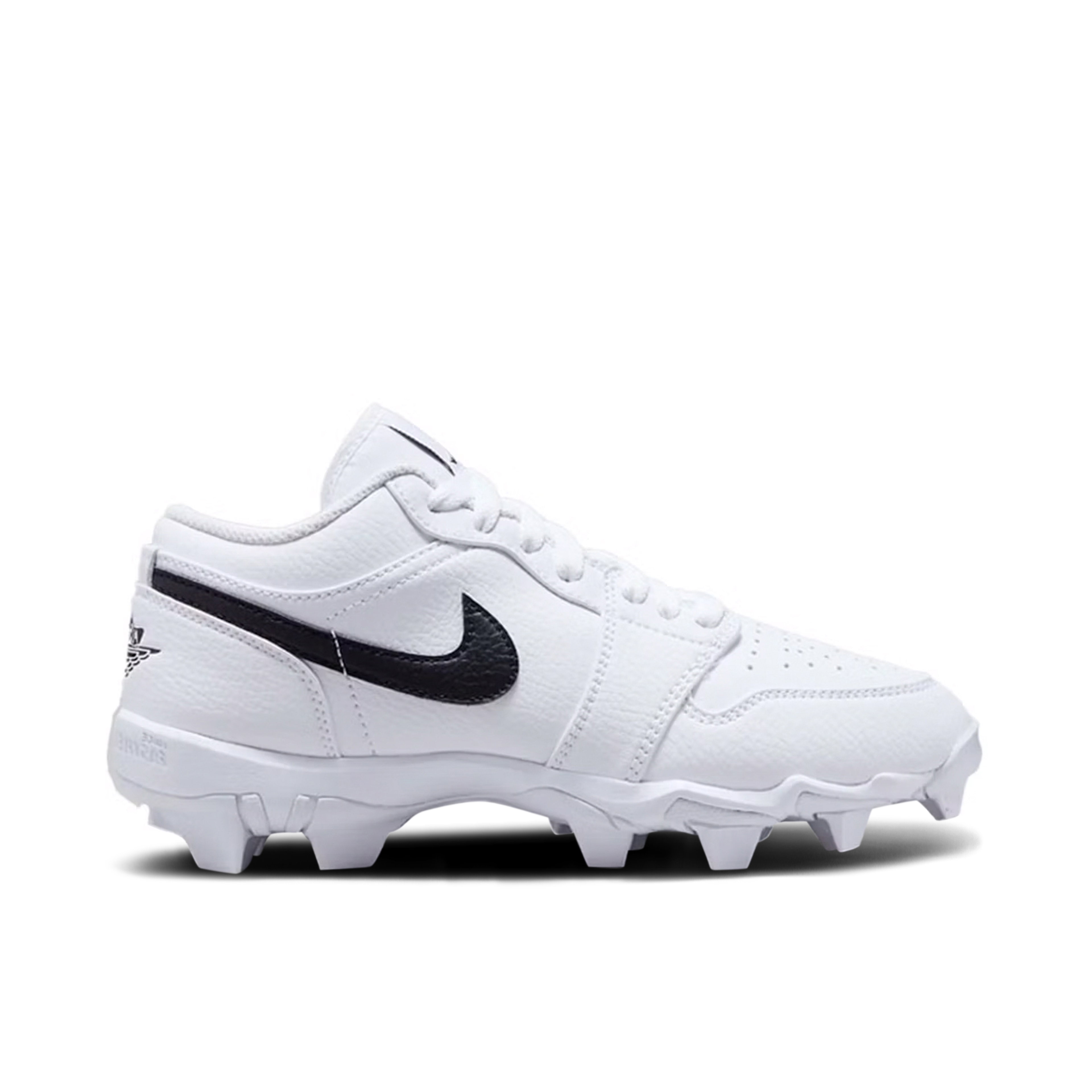 Air Jordan 1 Low Cleat White Black GS