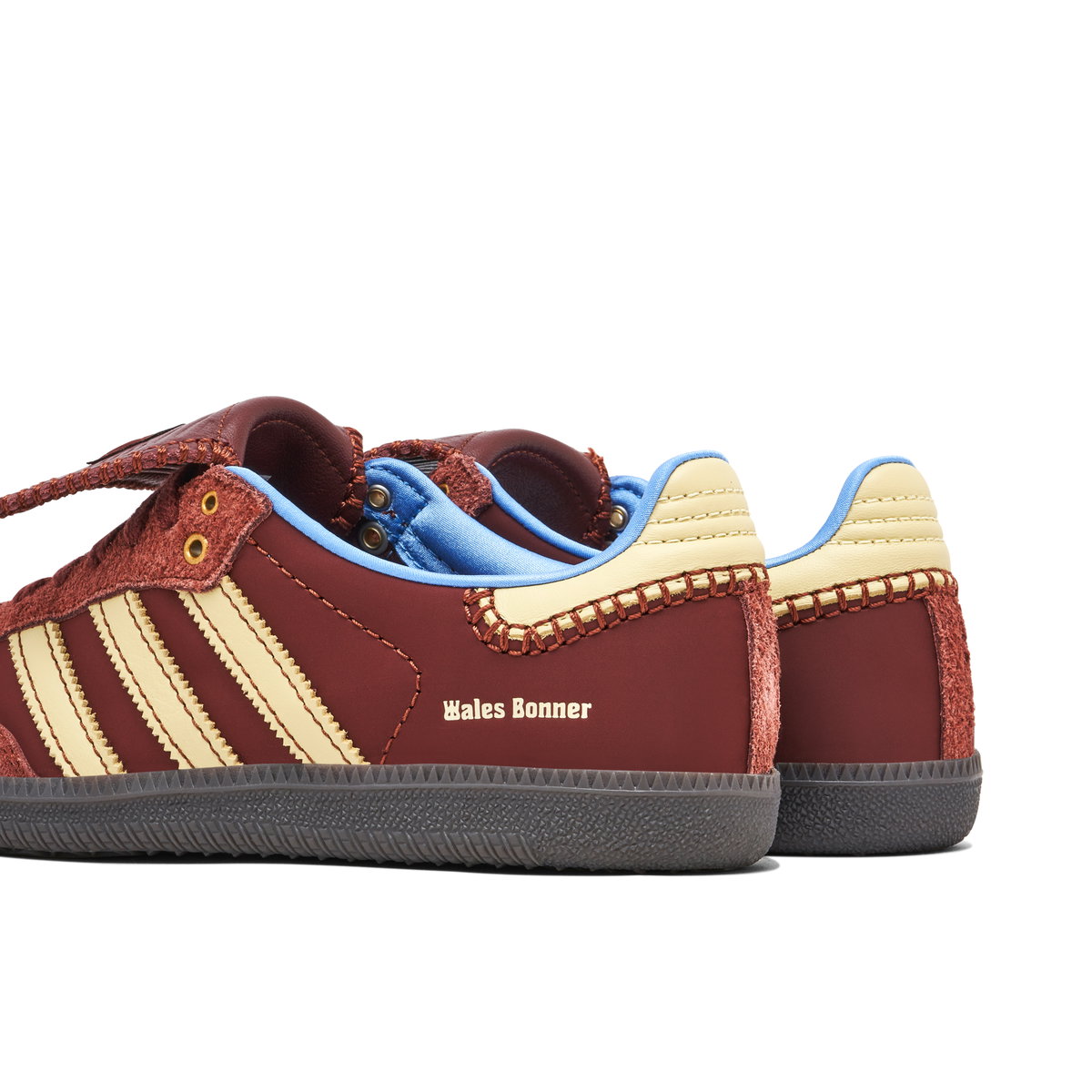 adidas gazelle silver green womens Wales Bonner Pony Hair Samba — Cream White / Mystery Brown – La Garçonne main image 1