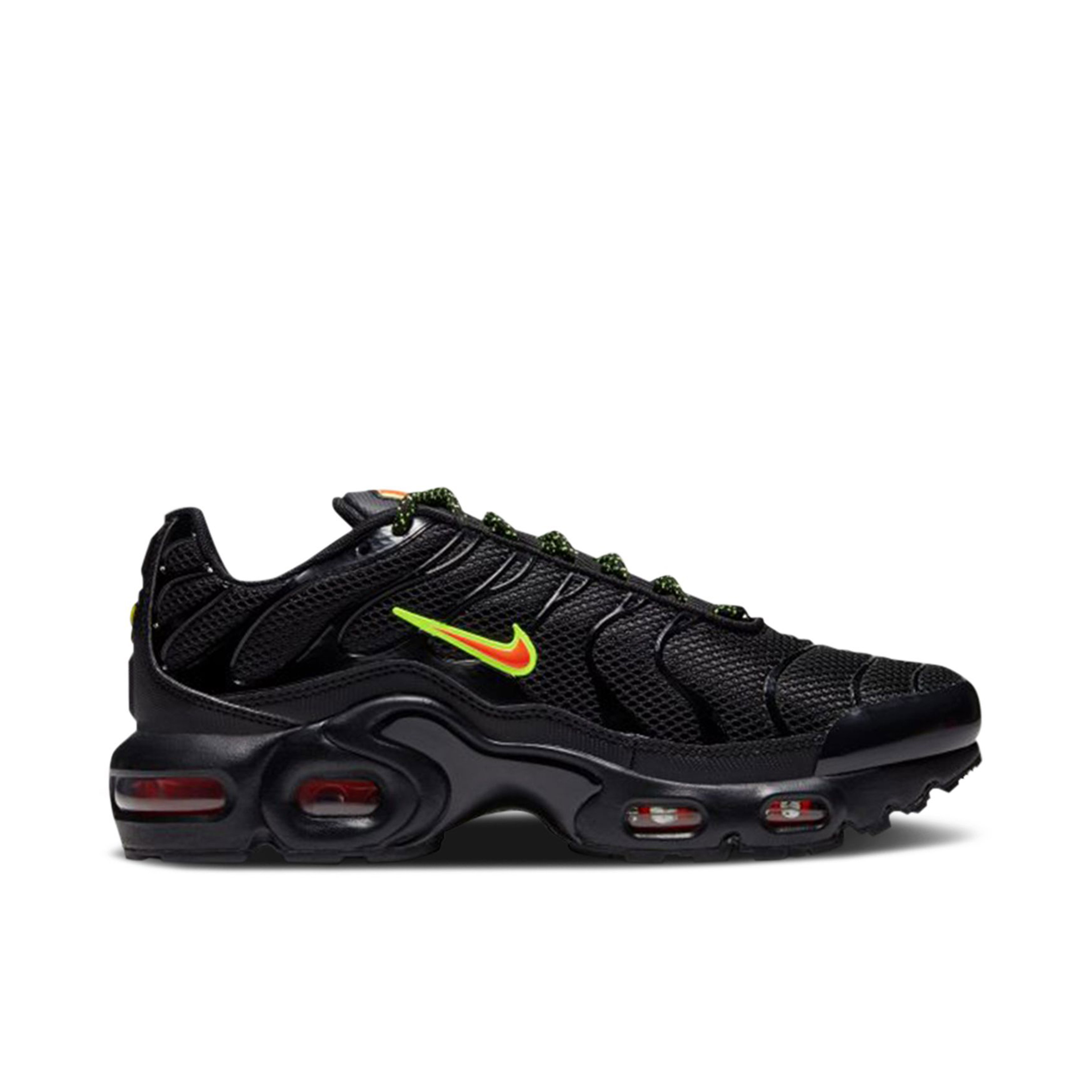 Nike Air Max Plus Black Volt Hyper Crimson GS