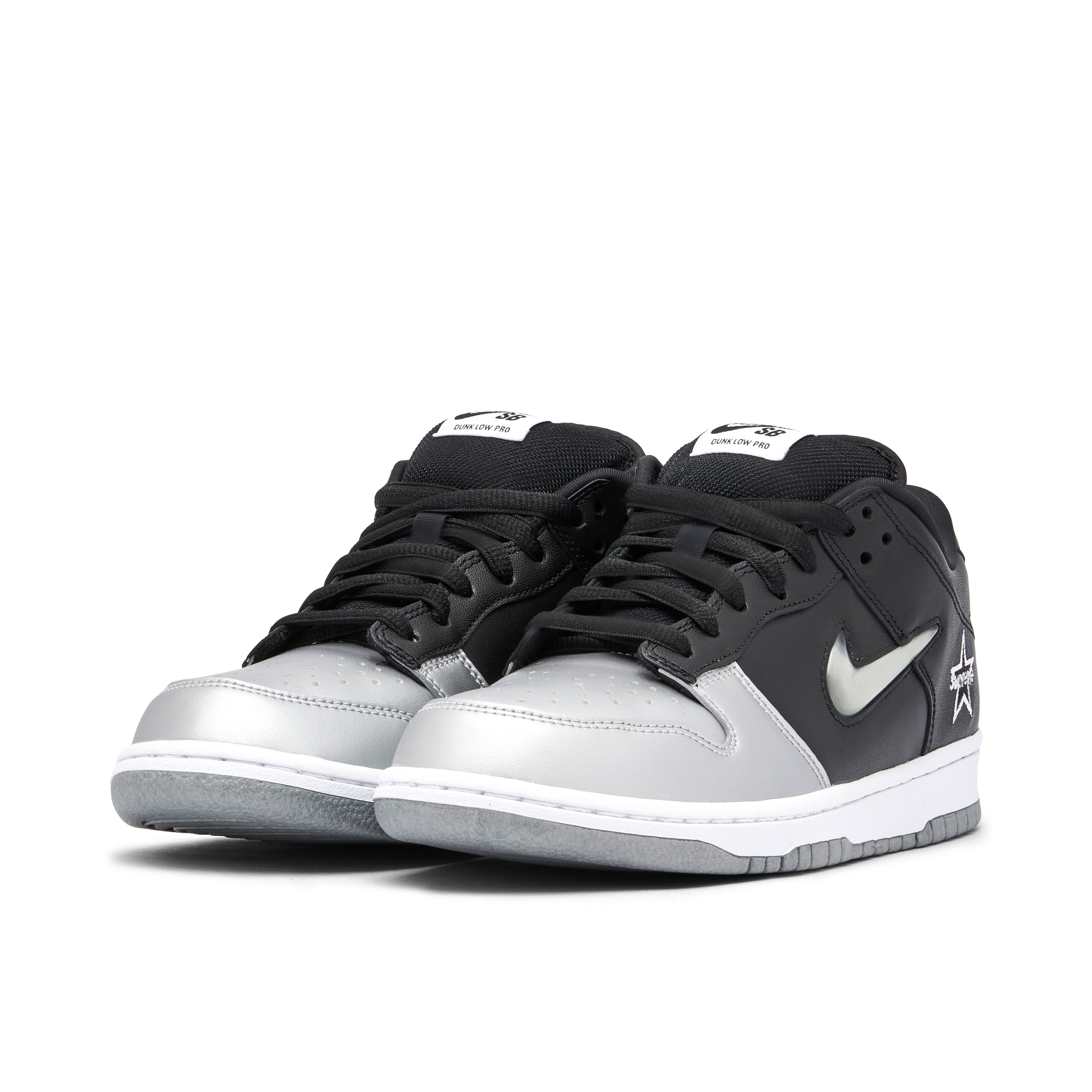 Supreme x Nike SB Dunk Low Metallic Silver | CK3480-001 | Laced