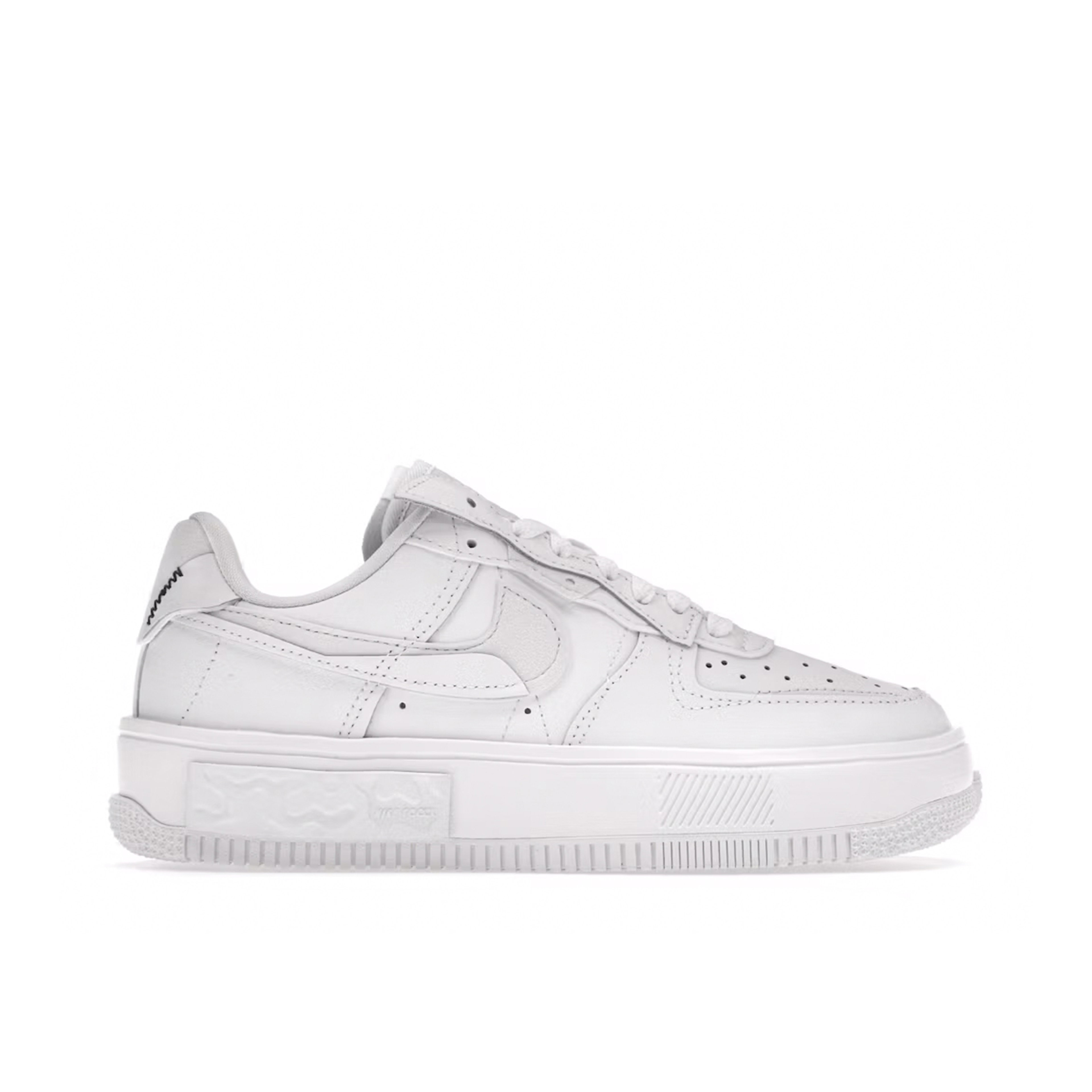 Nike Air Force 1 Low Fontanka Triple White Multi Color Swoosh Womens