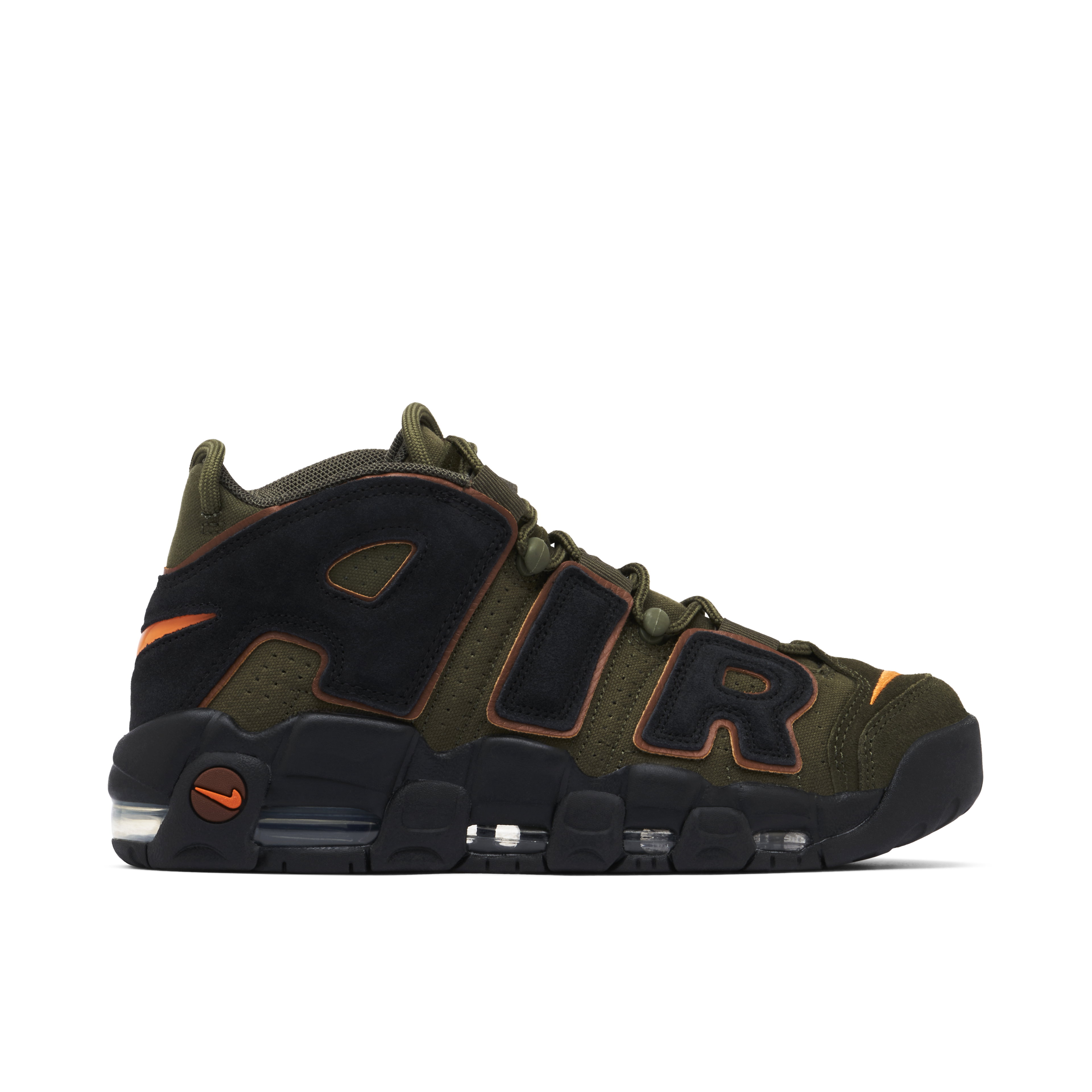 Nike Air More Uptempo 96 Cargo Khaki & Black