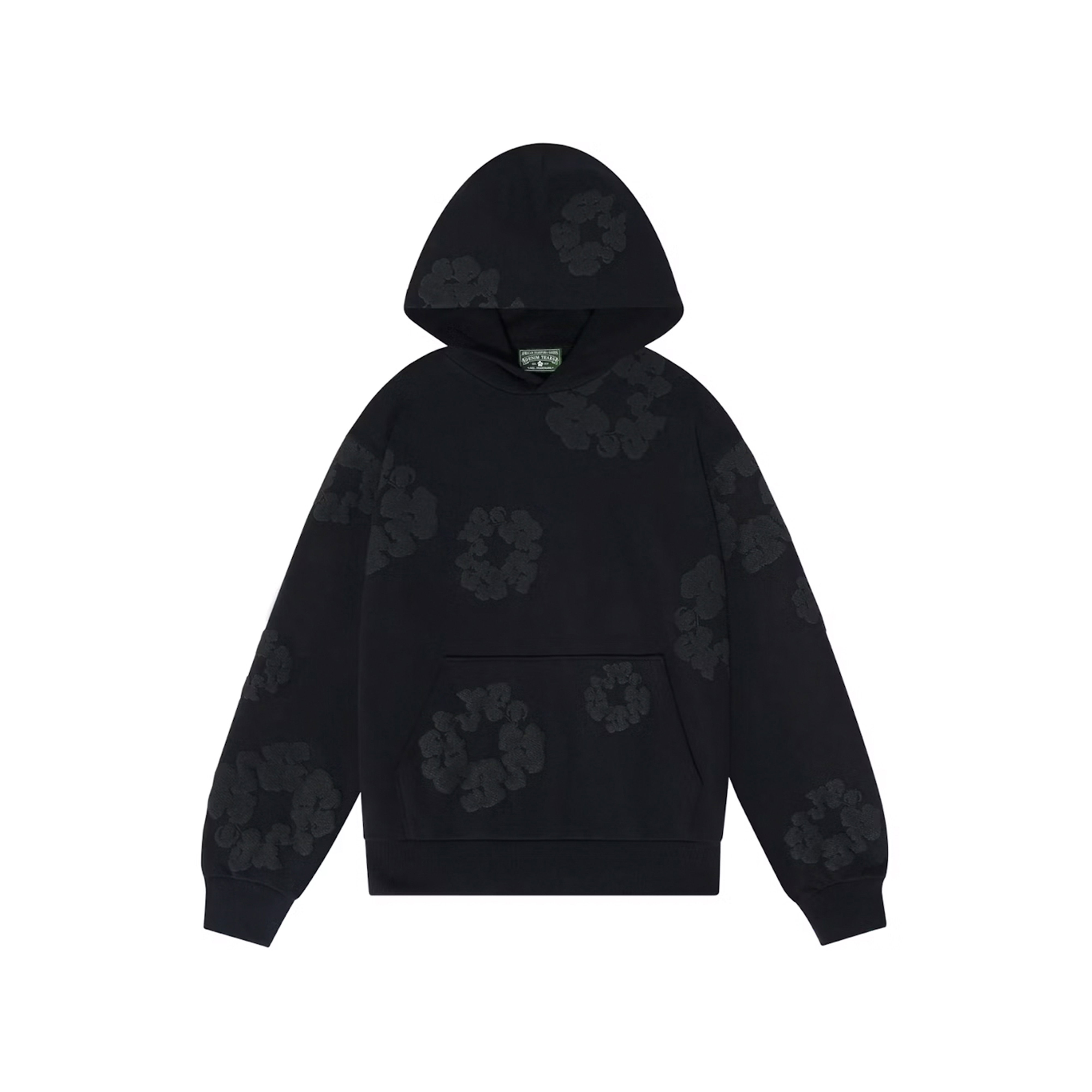 DENIM TEARS ポロスポ パロディ 黒 フーディー DM1380 Denim Tears Cotton Wreath Hoodie Black Monochrome | DENIM-TEARS