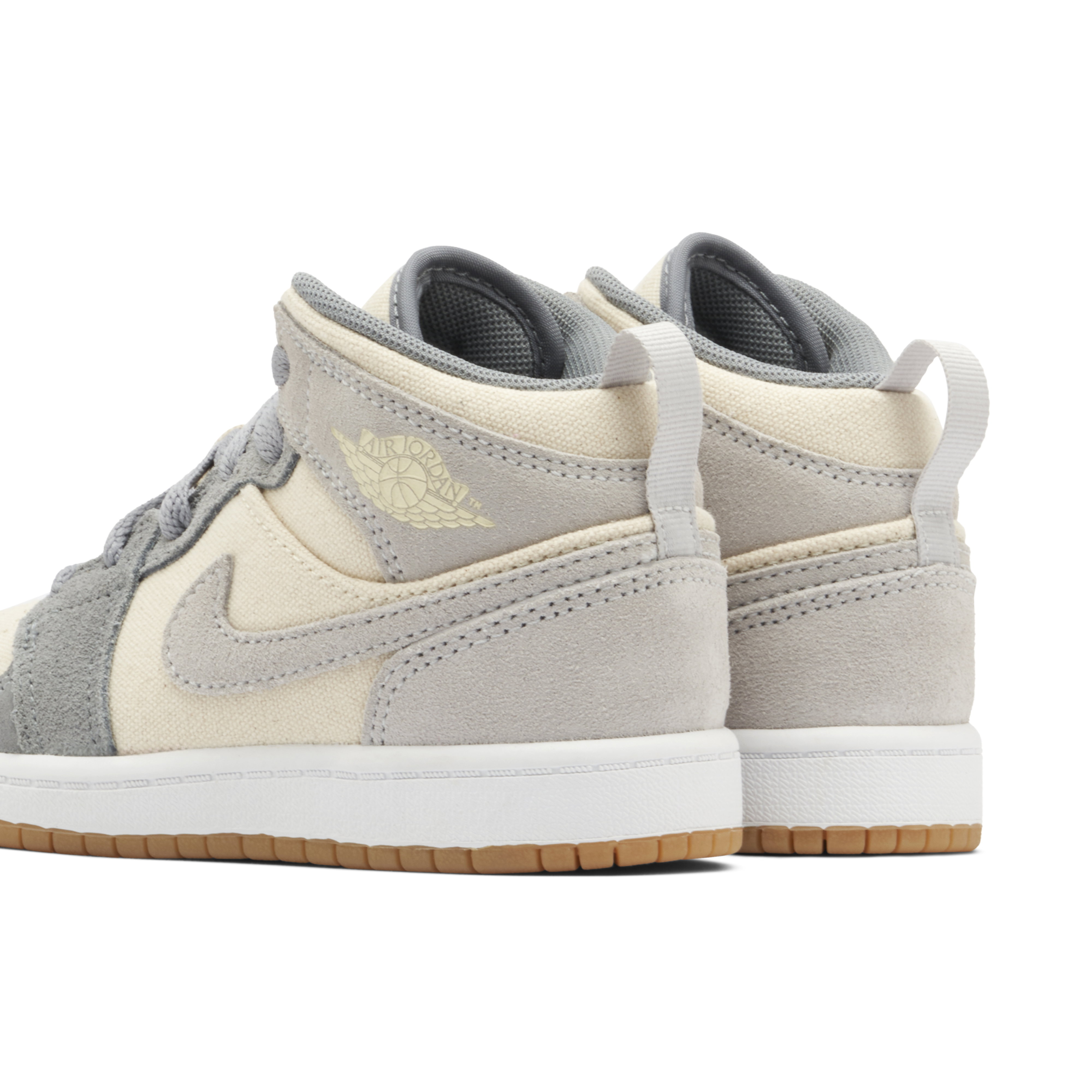 Air Jordan 1 Mid SE Coconut Milk Grey PS | DN4345-100 | Laced