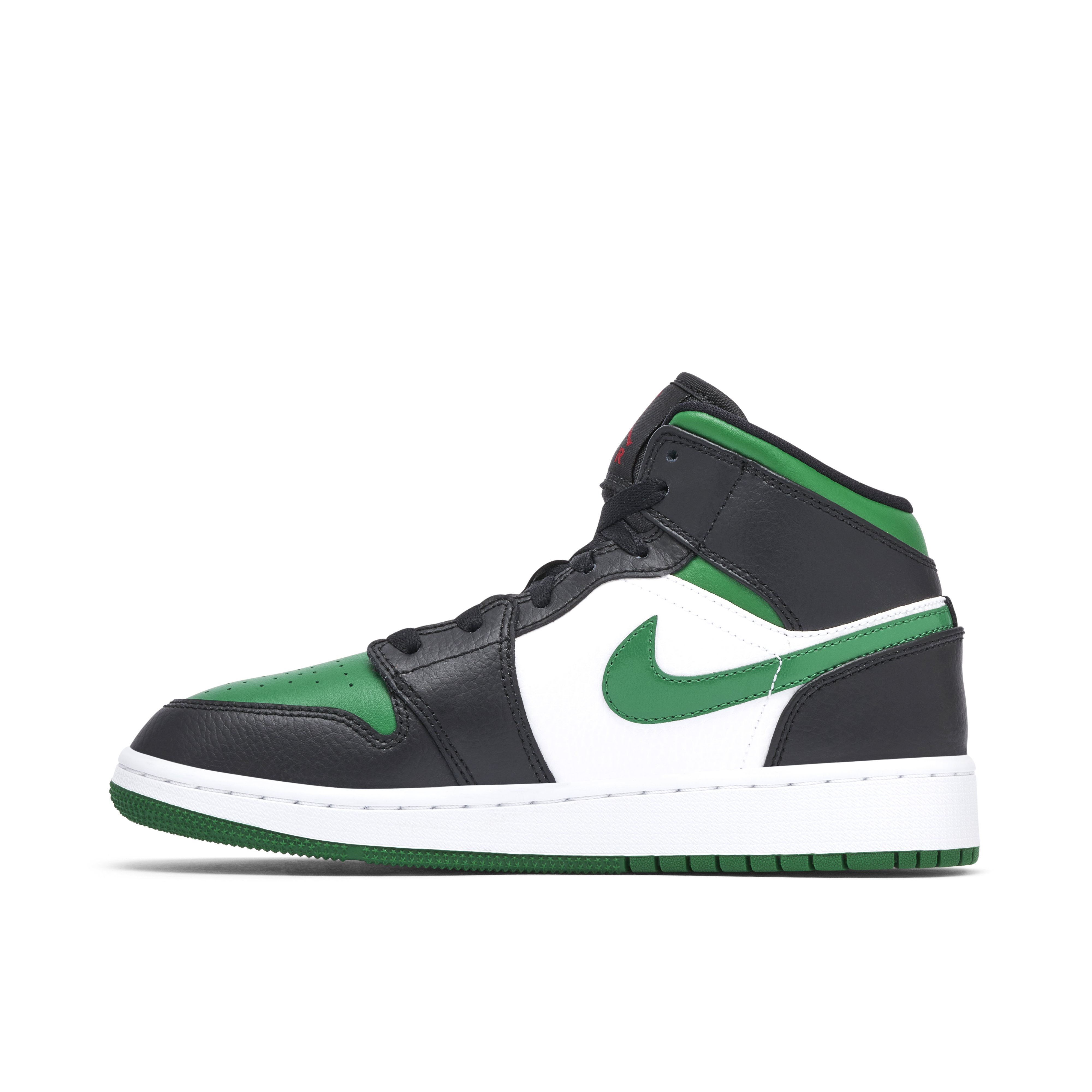 靴/バッグ NIKE AIR JORDAN 1 MID PINE GREEN Air Jordan 1 Mid Pine Green GS | 554725-067 | Laced