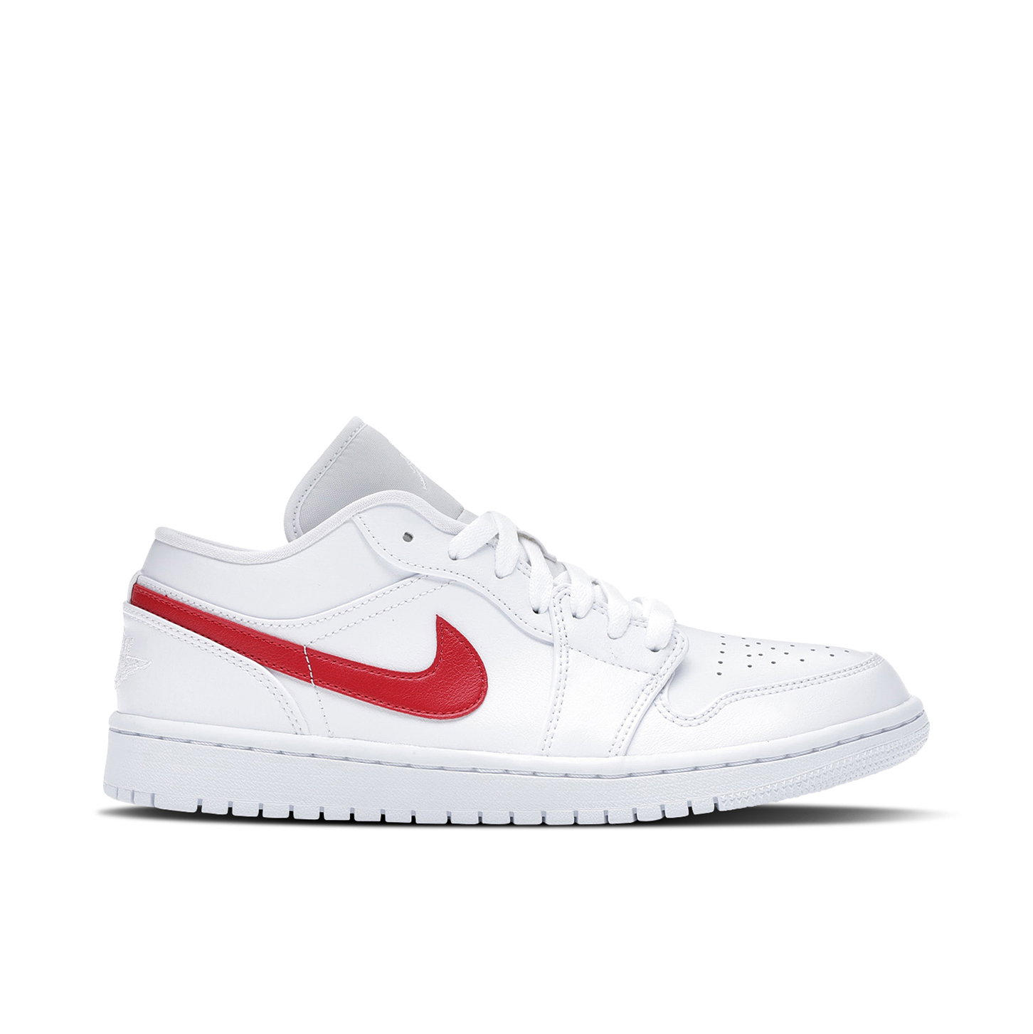 Air Jordan 1 Low White Red Womens | AO9944-161 | Laced
