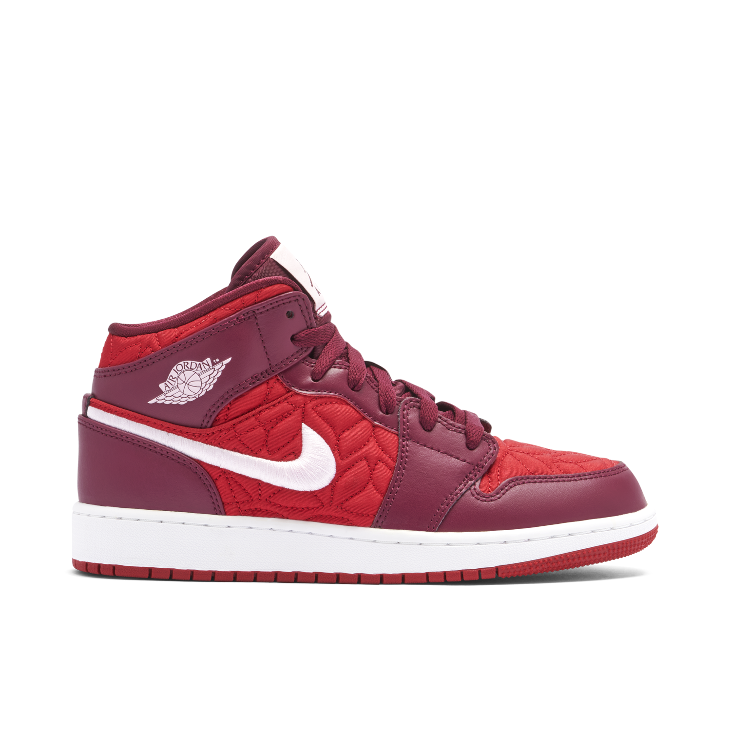 Air Jordan 1 Mid SE Red Quilt GS