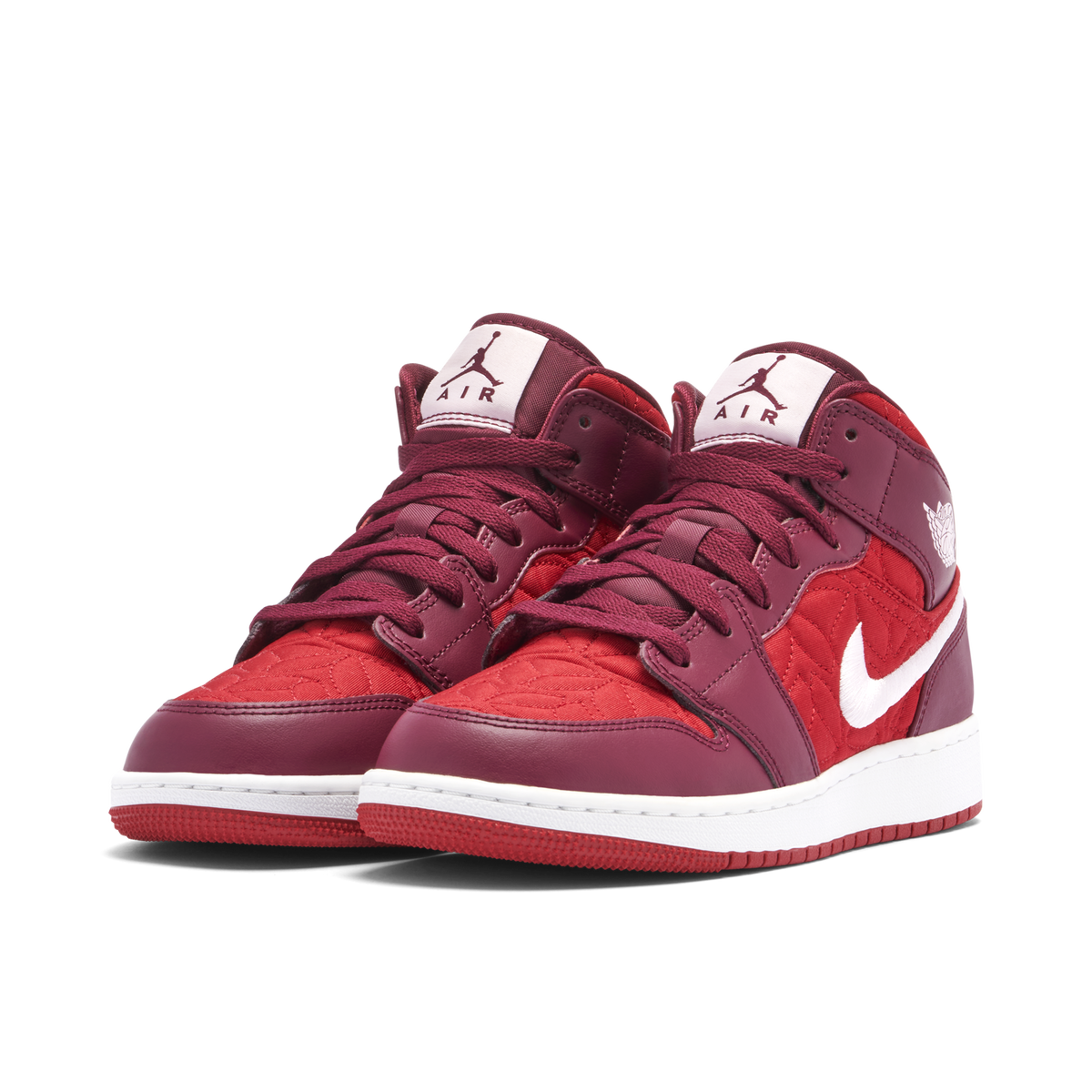 Air Jordan 1 Mid SE Red Quilt GS | AV5174-600 | Laced