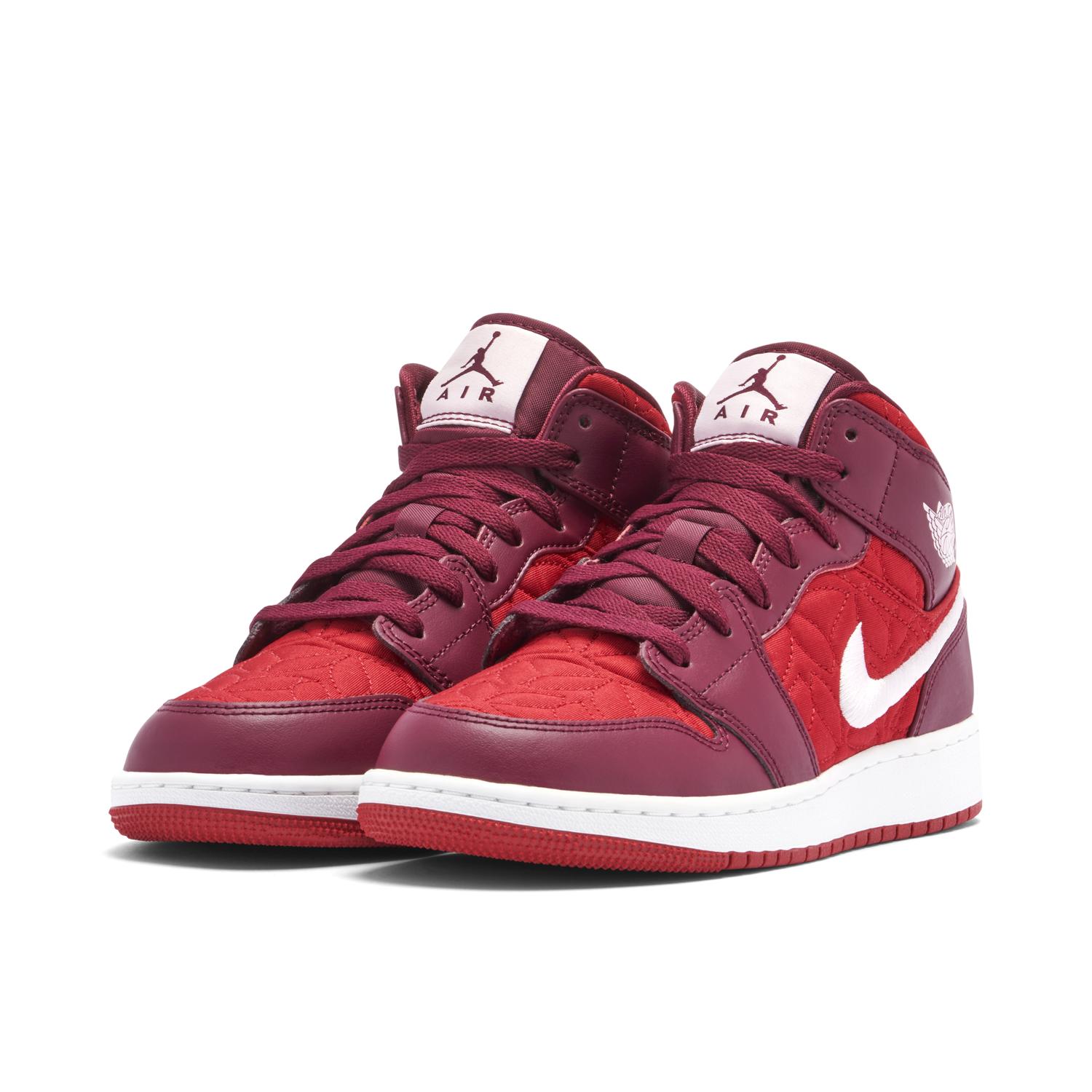 Air Jordan 1 Mid SE Red Quilt GS