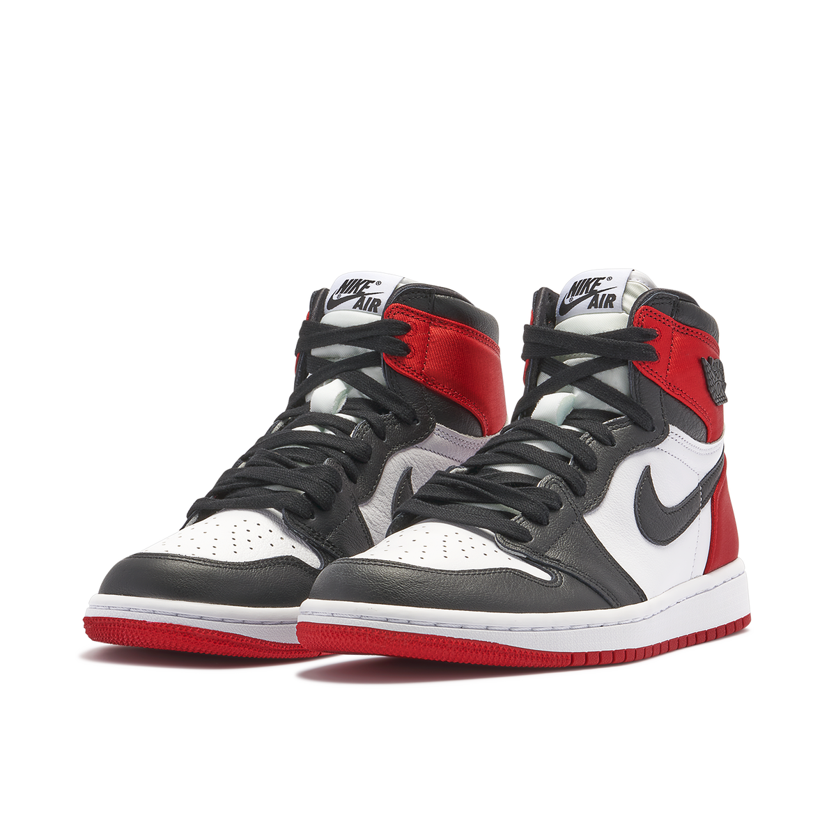 Air Jordan 1 Satin Black Toe Womens | CD0461-016 | Laced