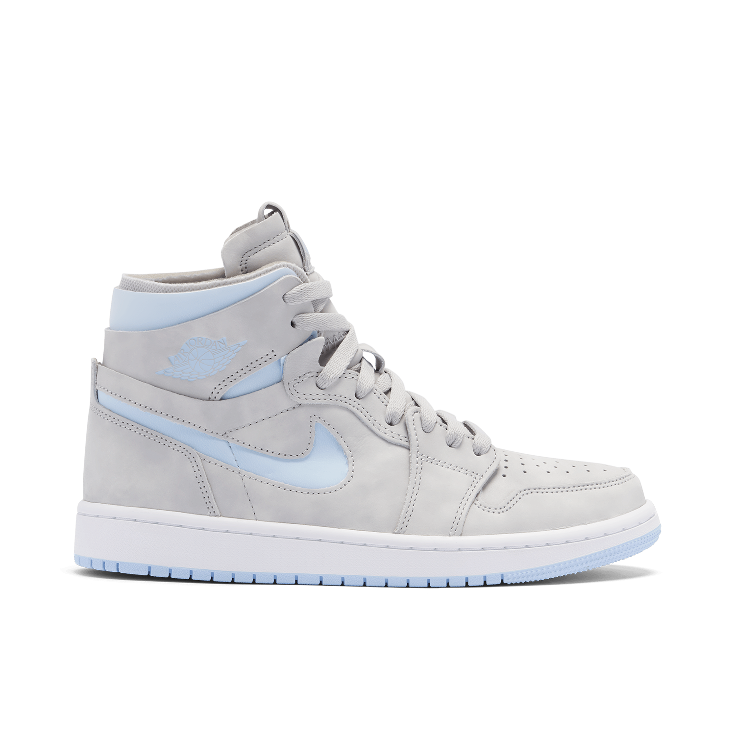 Air Jordan 1 High Zoom CMFT Cool Grey Light Blue Womens