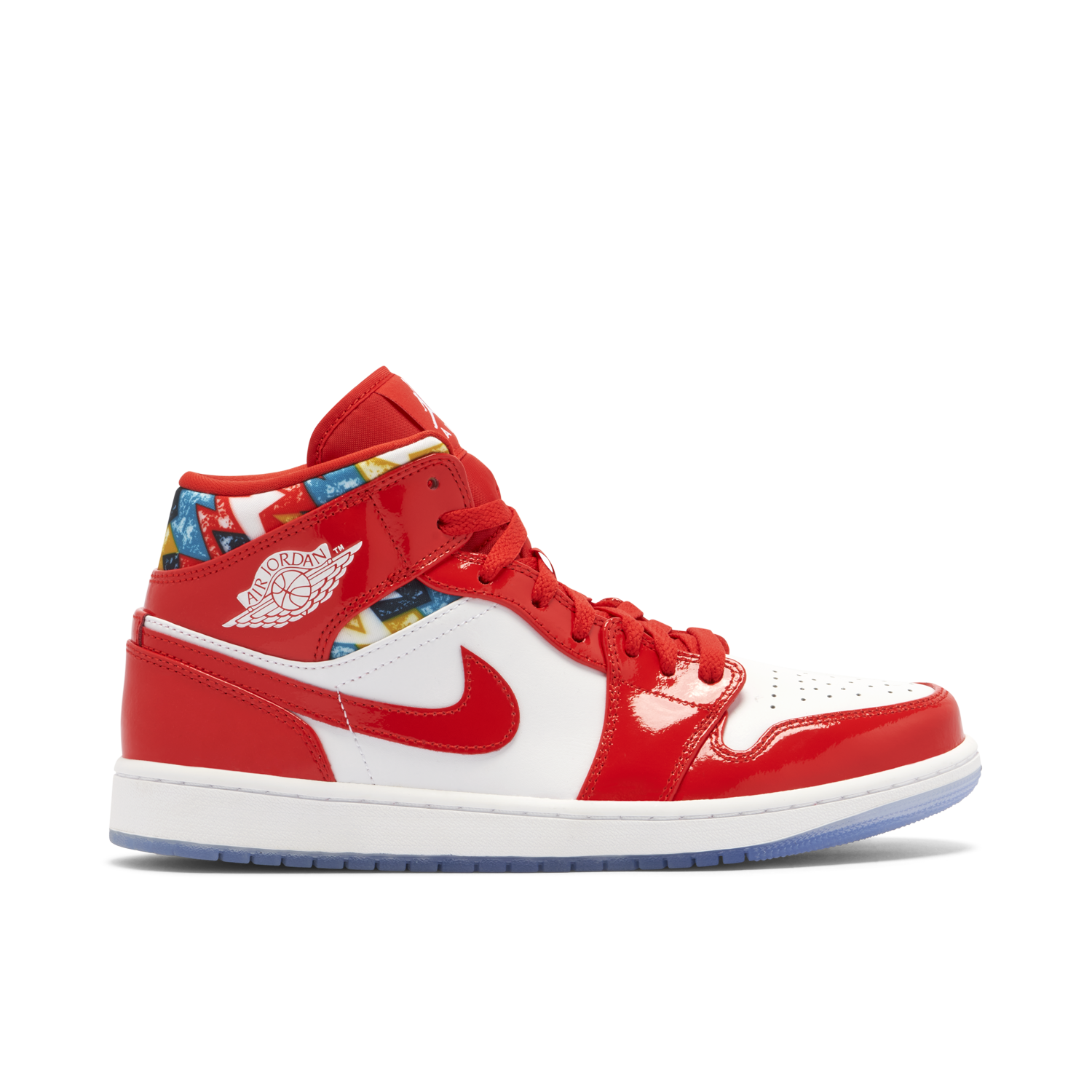 Jordan 1 Mid Barcelona Sweater Red Patent