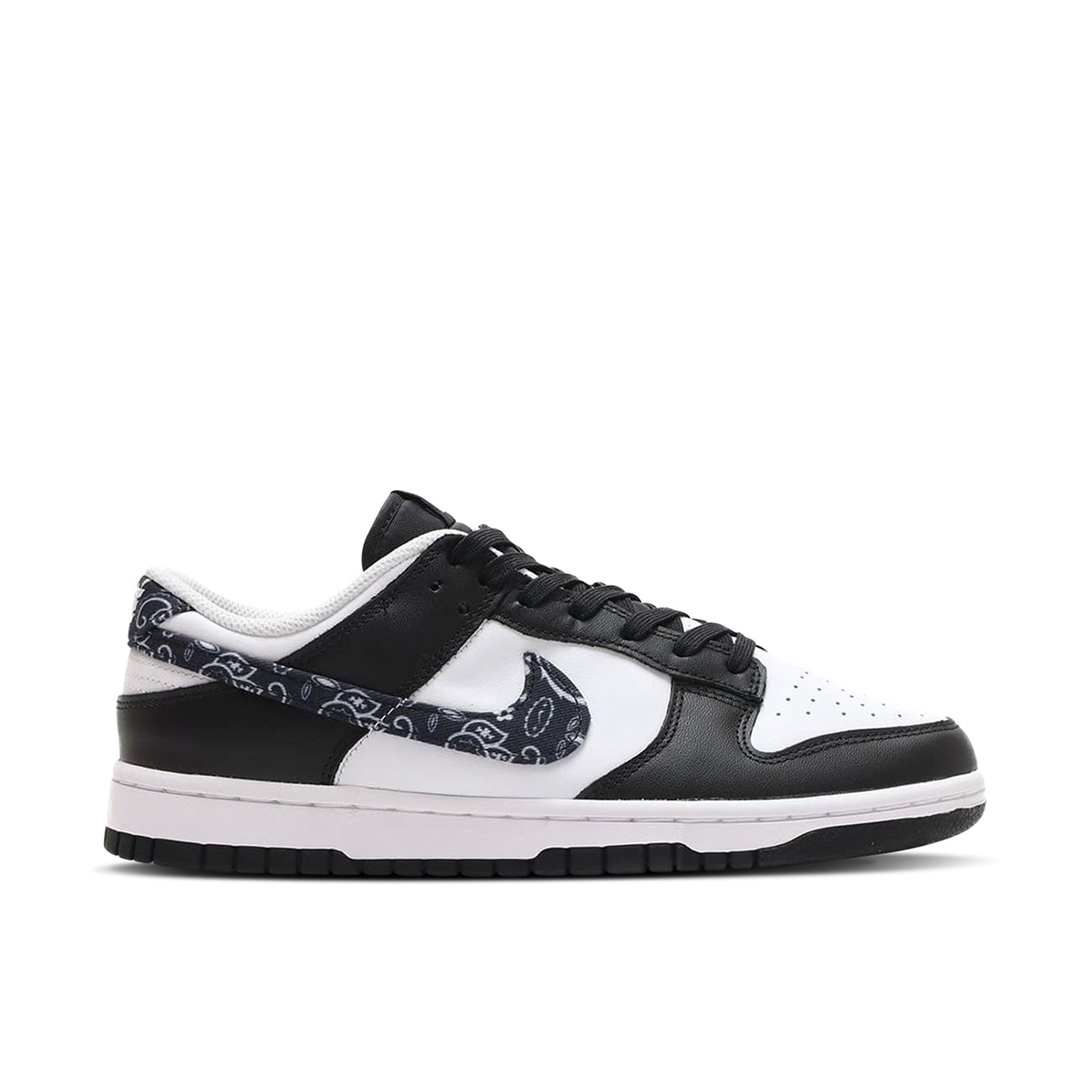 Nike Dunk Low Black White Paisley Womens