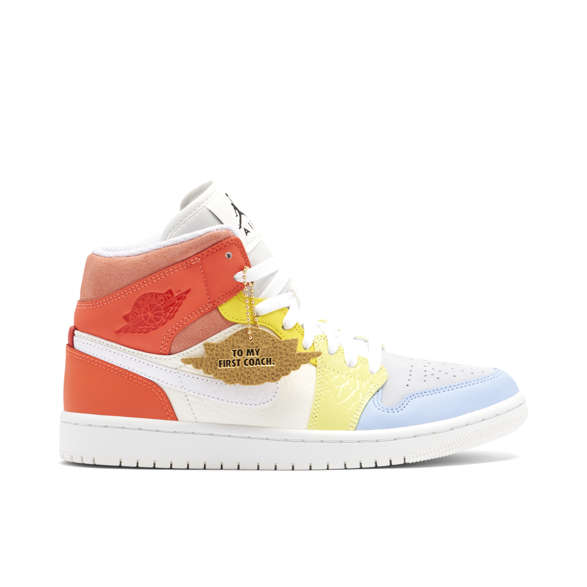 靴/バッグ Nike Women's Air Jordan 1 Mid "To My First Coach" Womens Air Jordan 1 Mid To My First Coach DJ6908-100 | More Sneakers