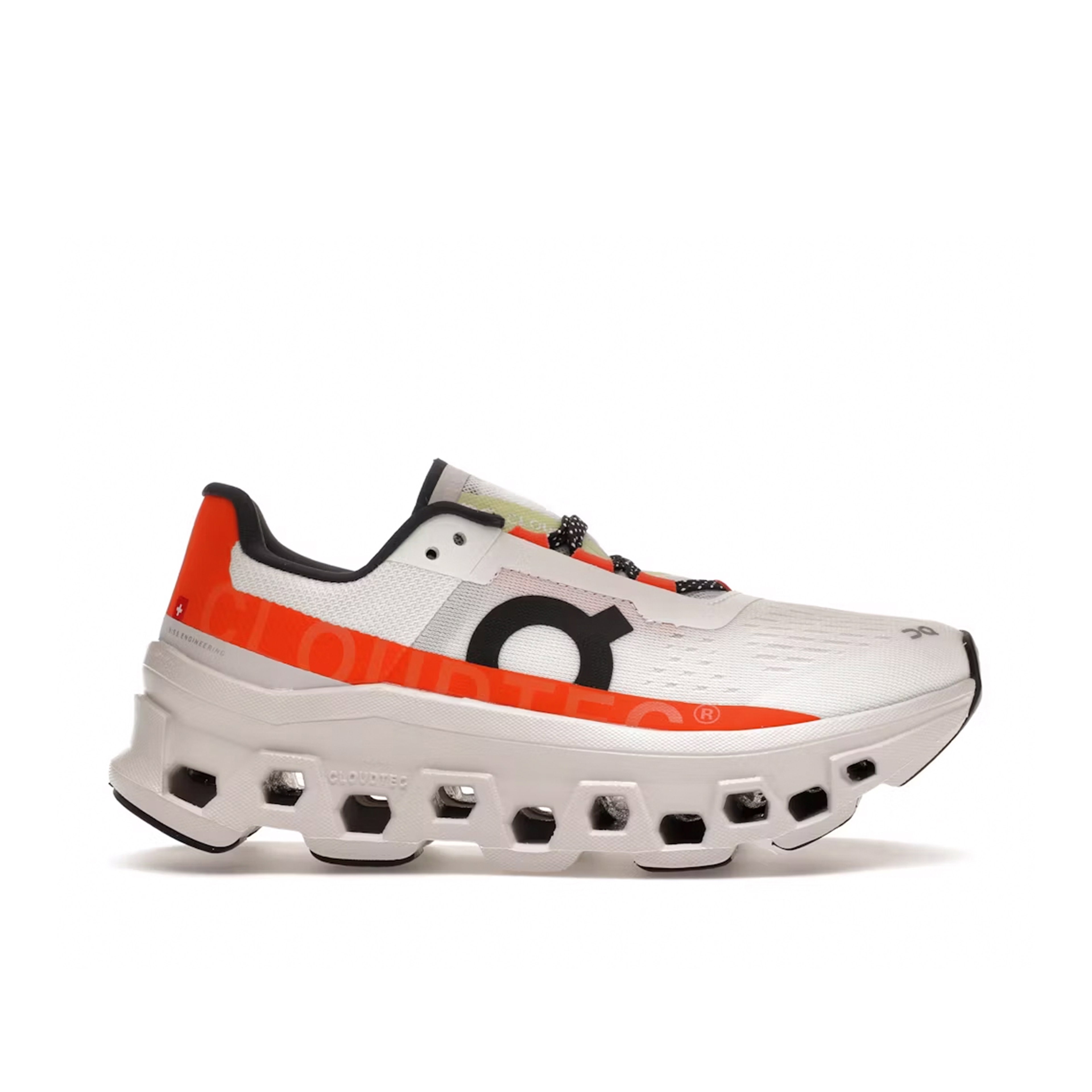 On Running Cloudmonster Undyed-White Flame Womens