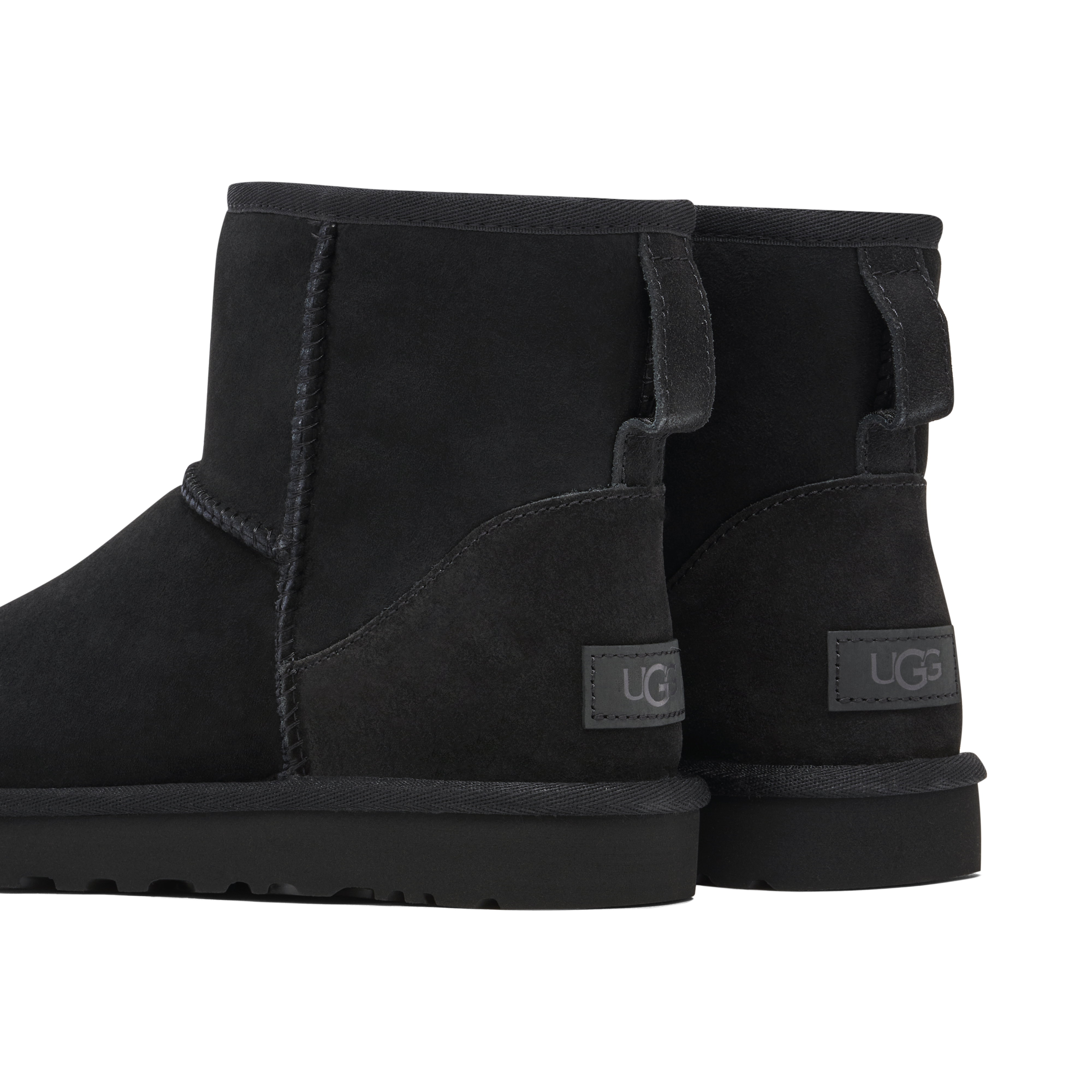 UGG Classic Mini II Boot Black Womens | 1016222-BLK | Laced