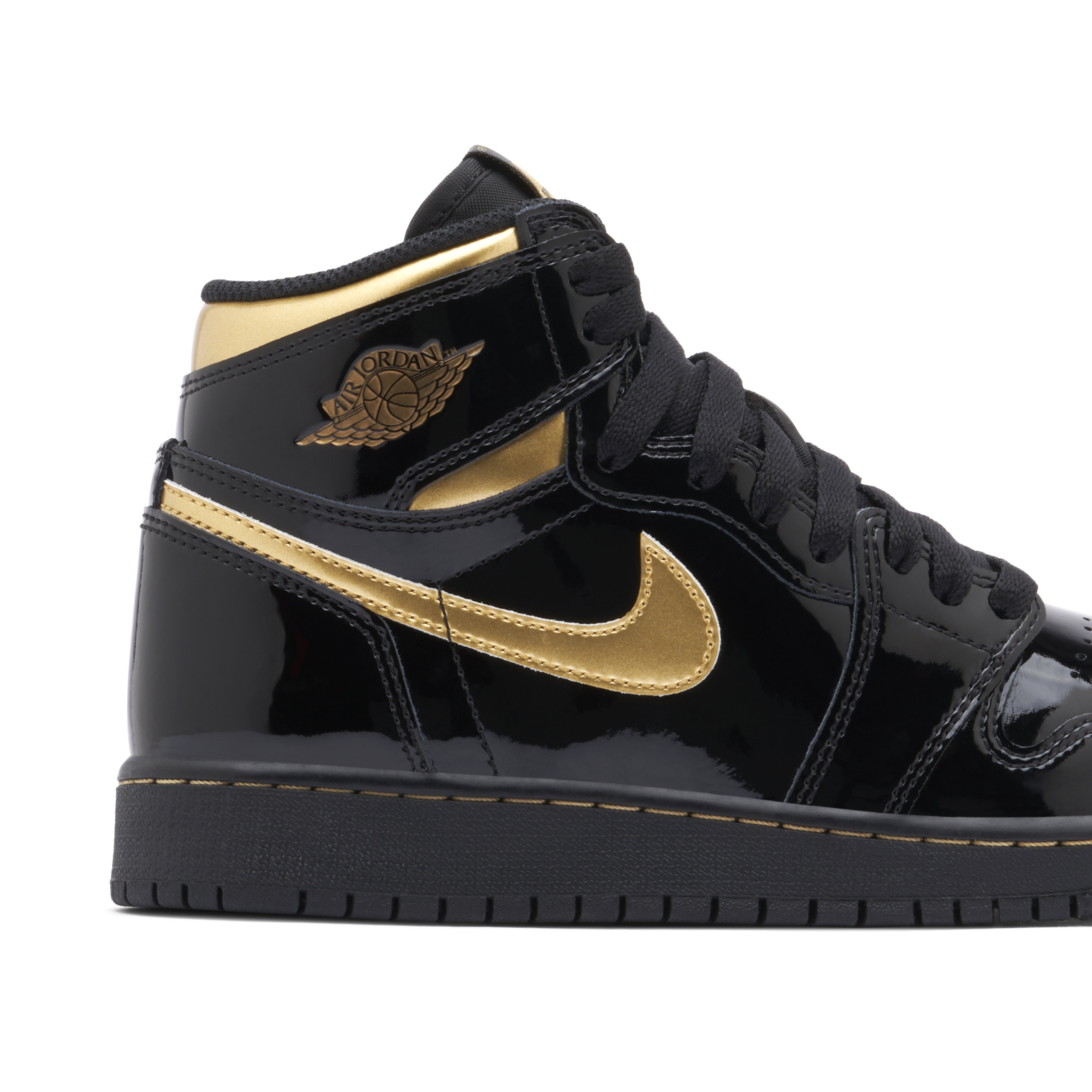Air Jordan 1 Retro High OG GS Black Metallic Gold | 575441-032 | Laced