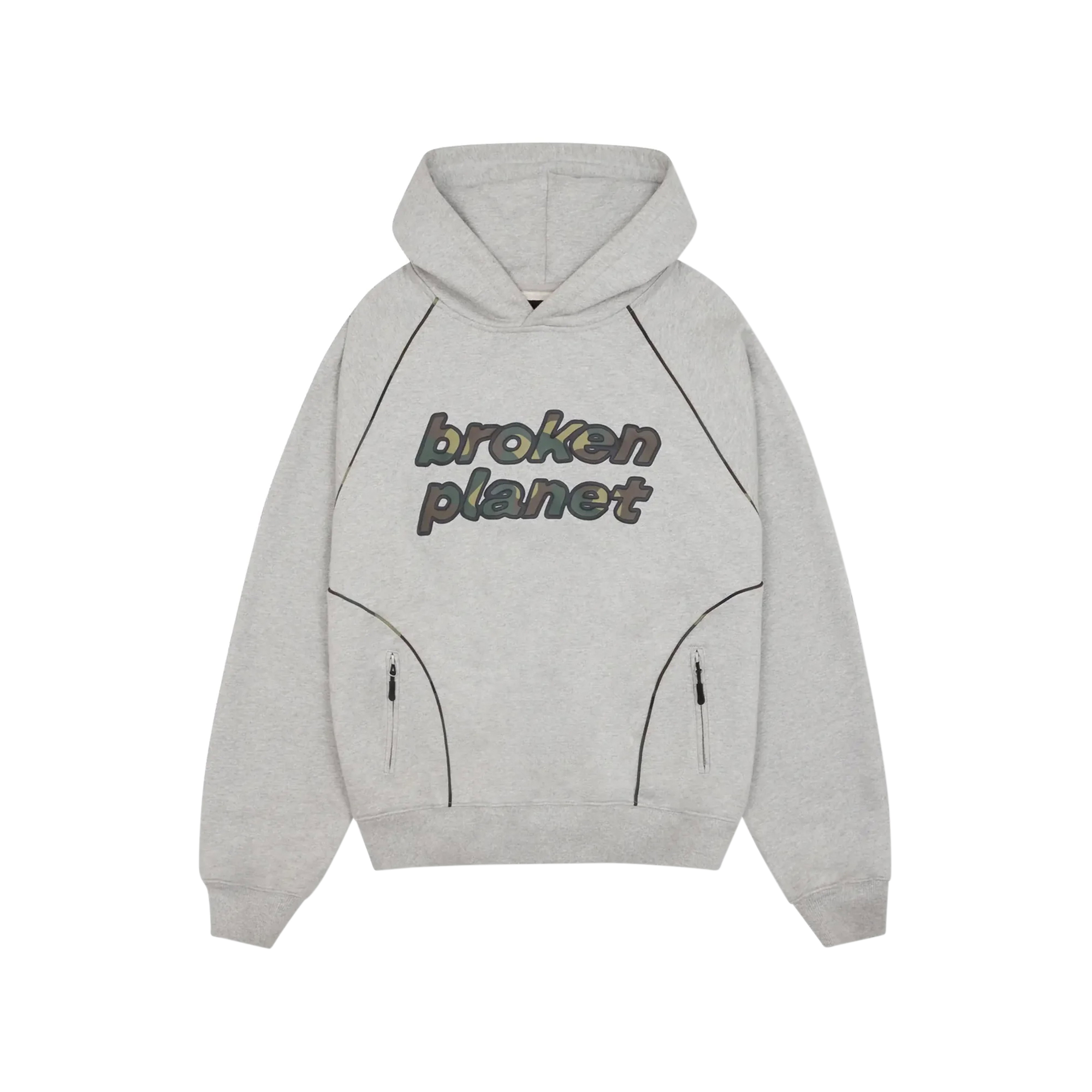 Broken Planet Broken Planet Zip Up Hoodie Ash Heather Grey