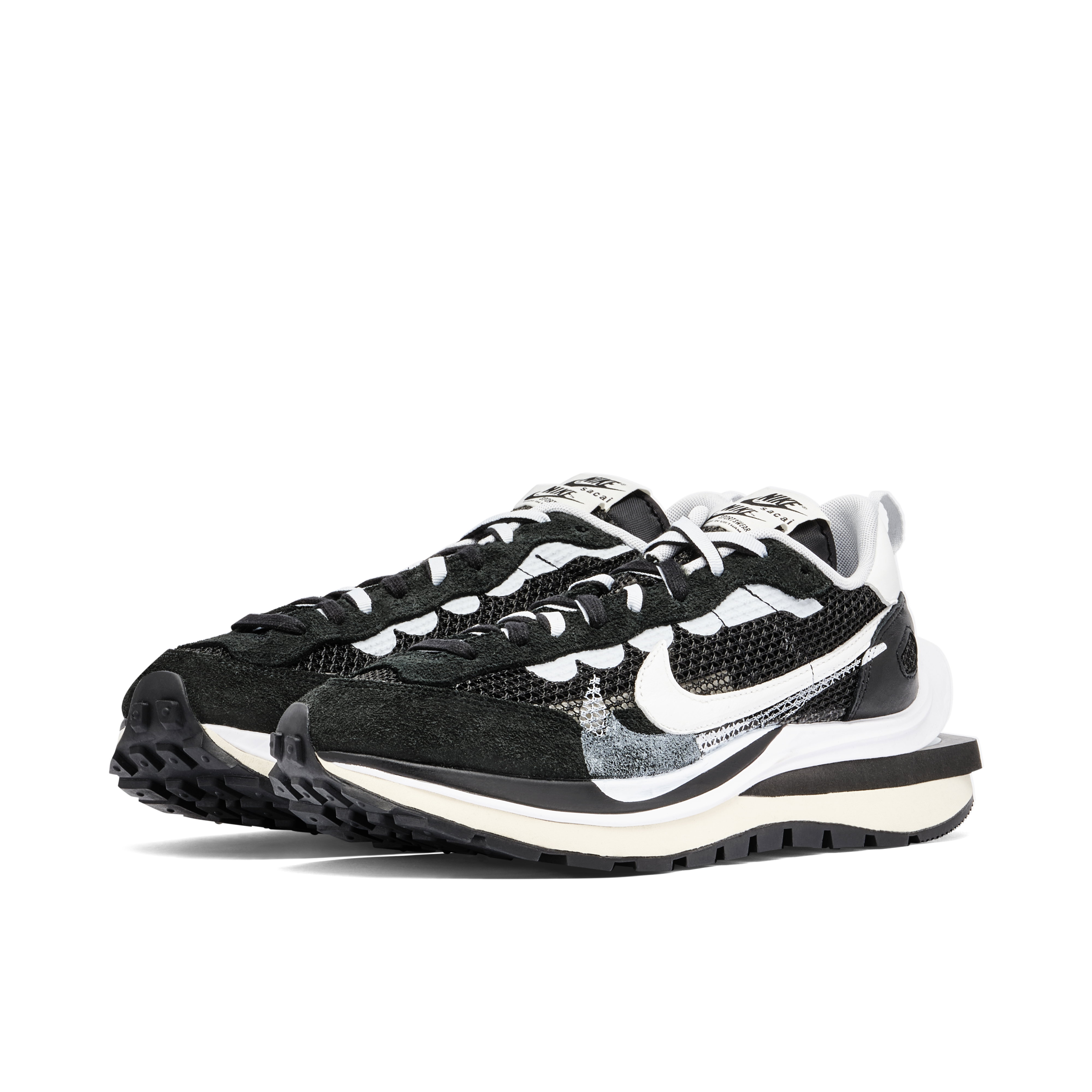 Sacai x Nike Vaporwaffle Black White | CV1363-001 | Laced