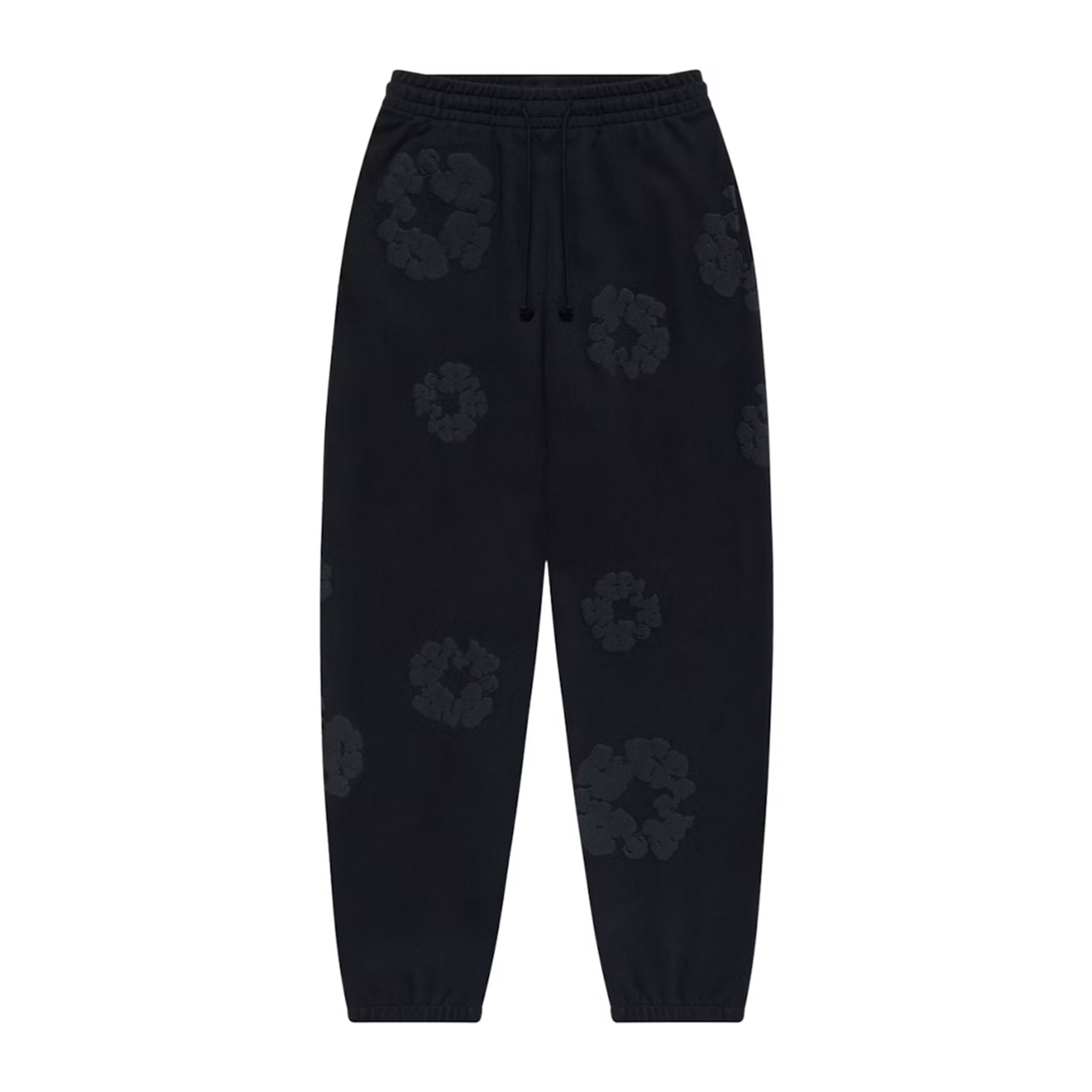 Denim Tears Cotton Wreath Sweatpants Black Monochrome