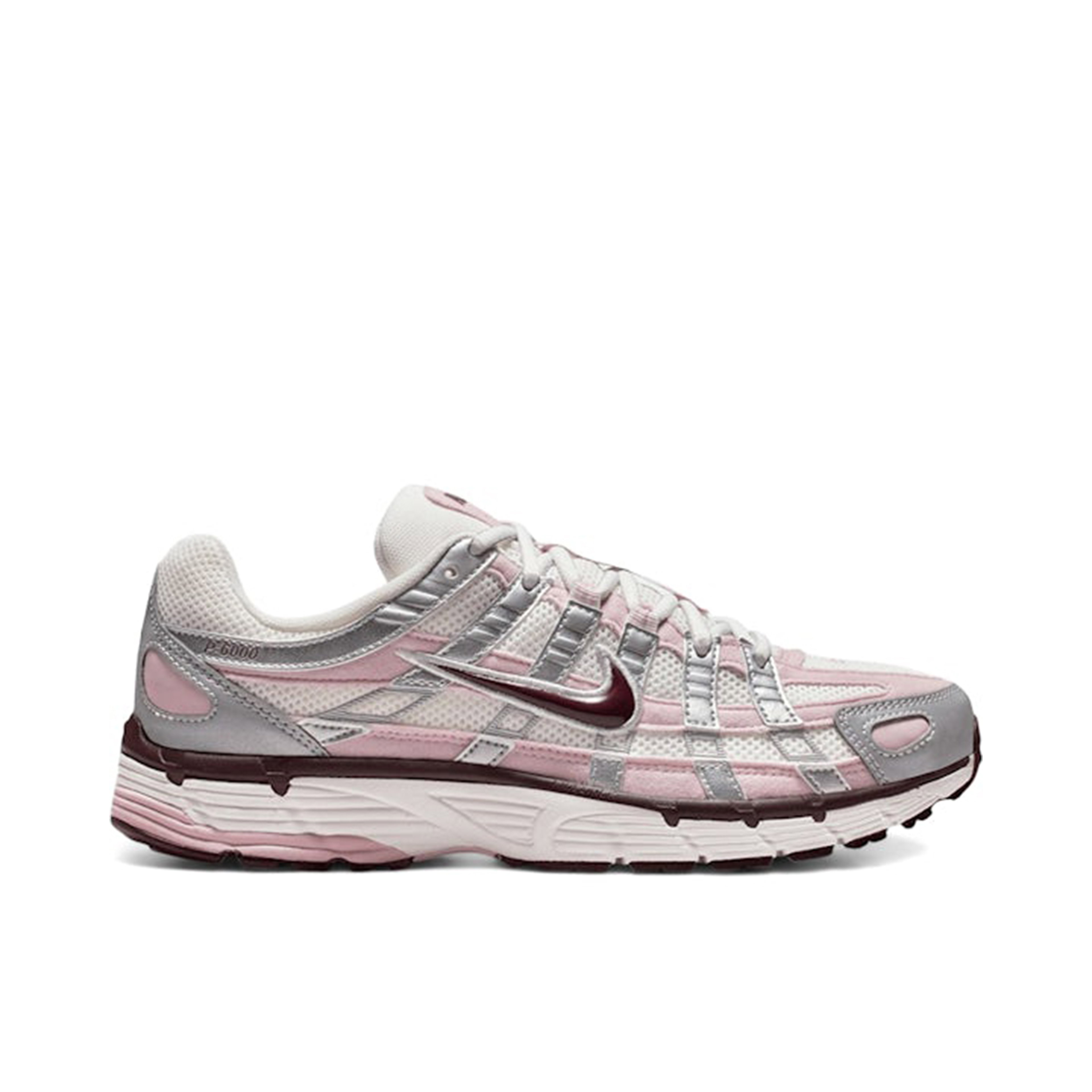 Nike P-6000 Silver Burgundy Plum Chalk Womens