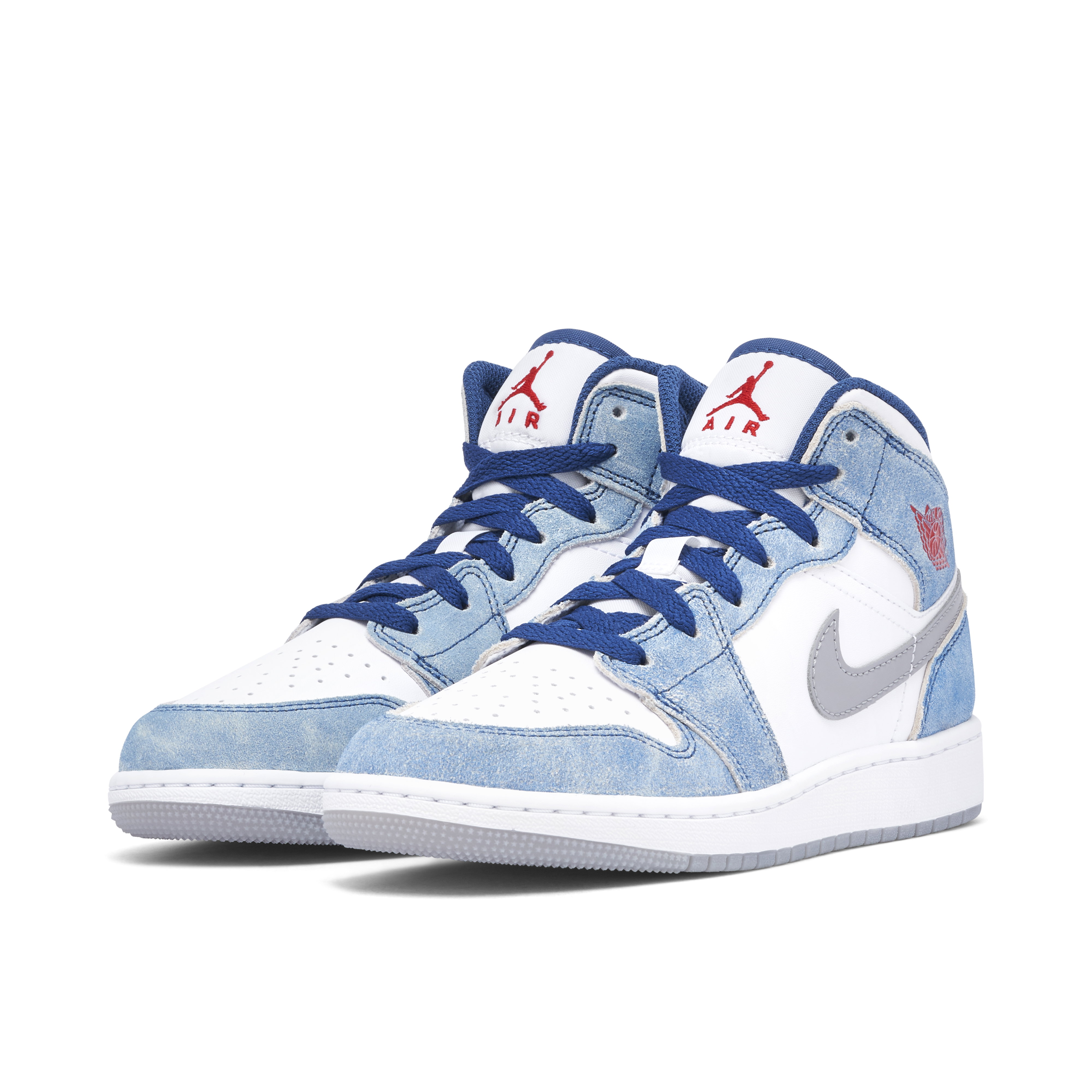 Air Jordan 1 Mid SE French Blue Fire Red GS | DR6235-401 | Laced