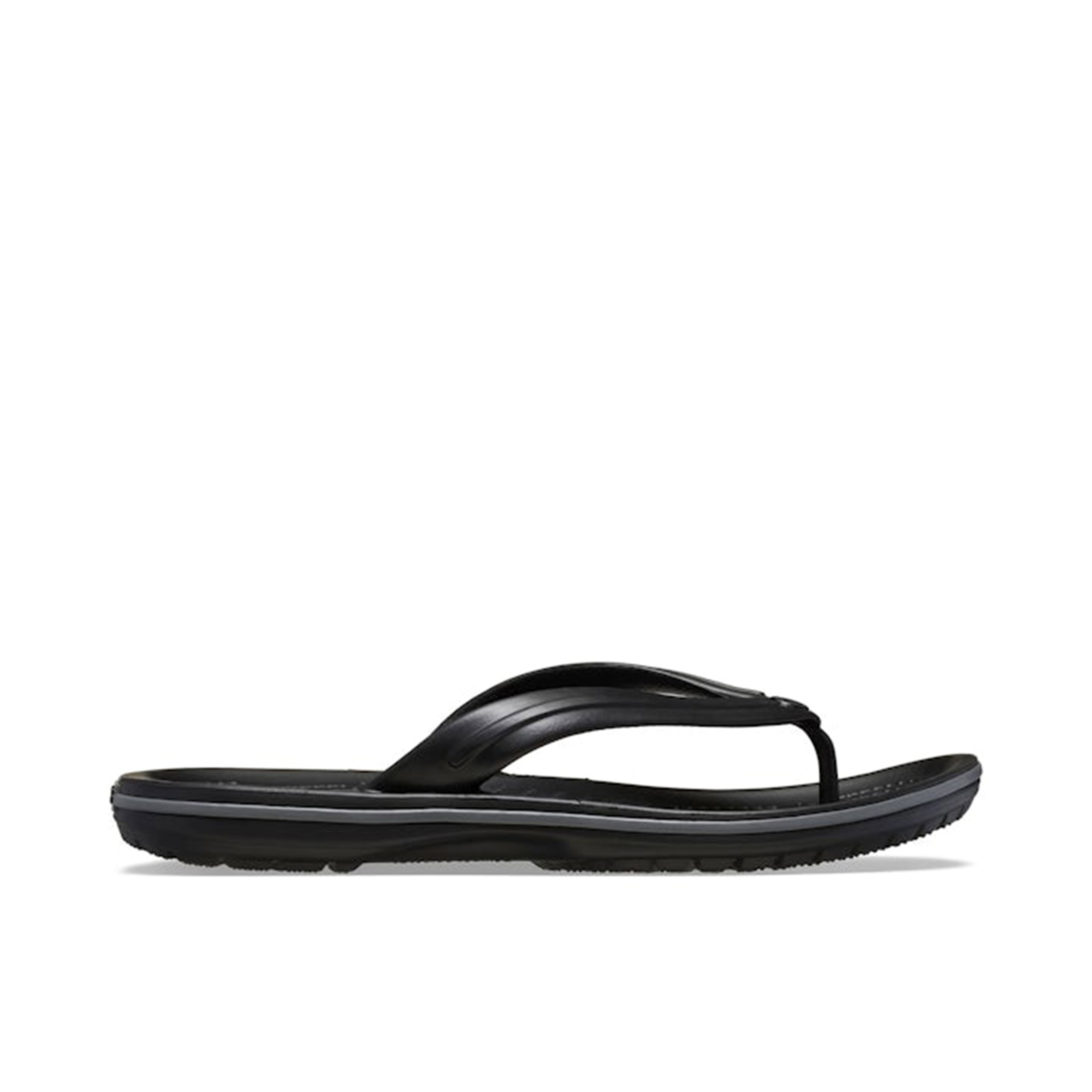 Crocs Crocband Flip Flop Sandal Black Slate Grey