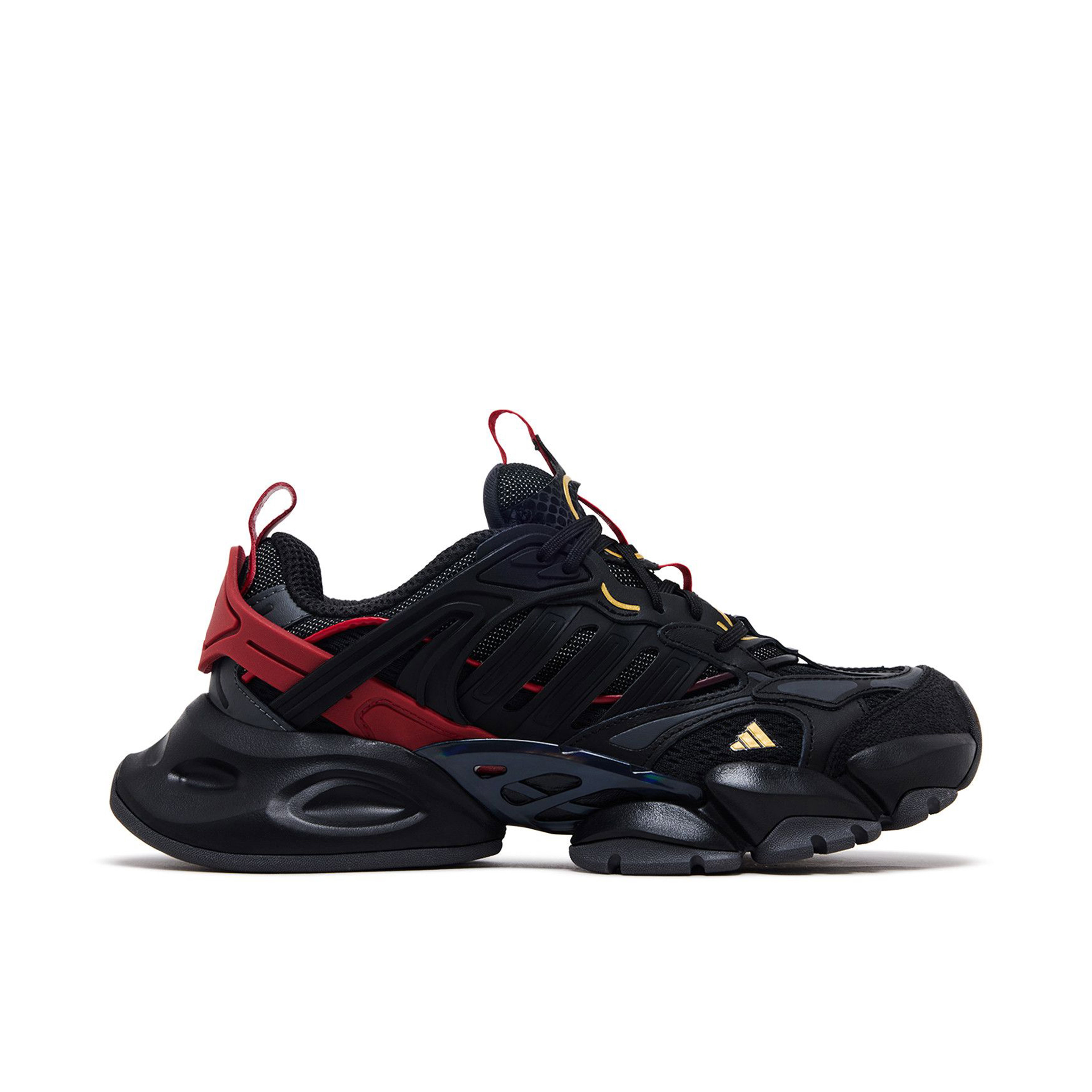 Adidas XLG Runner Deluxe Black Gold Metallic Red