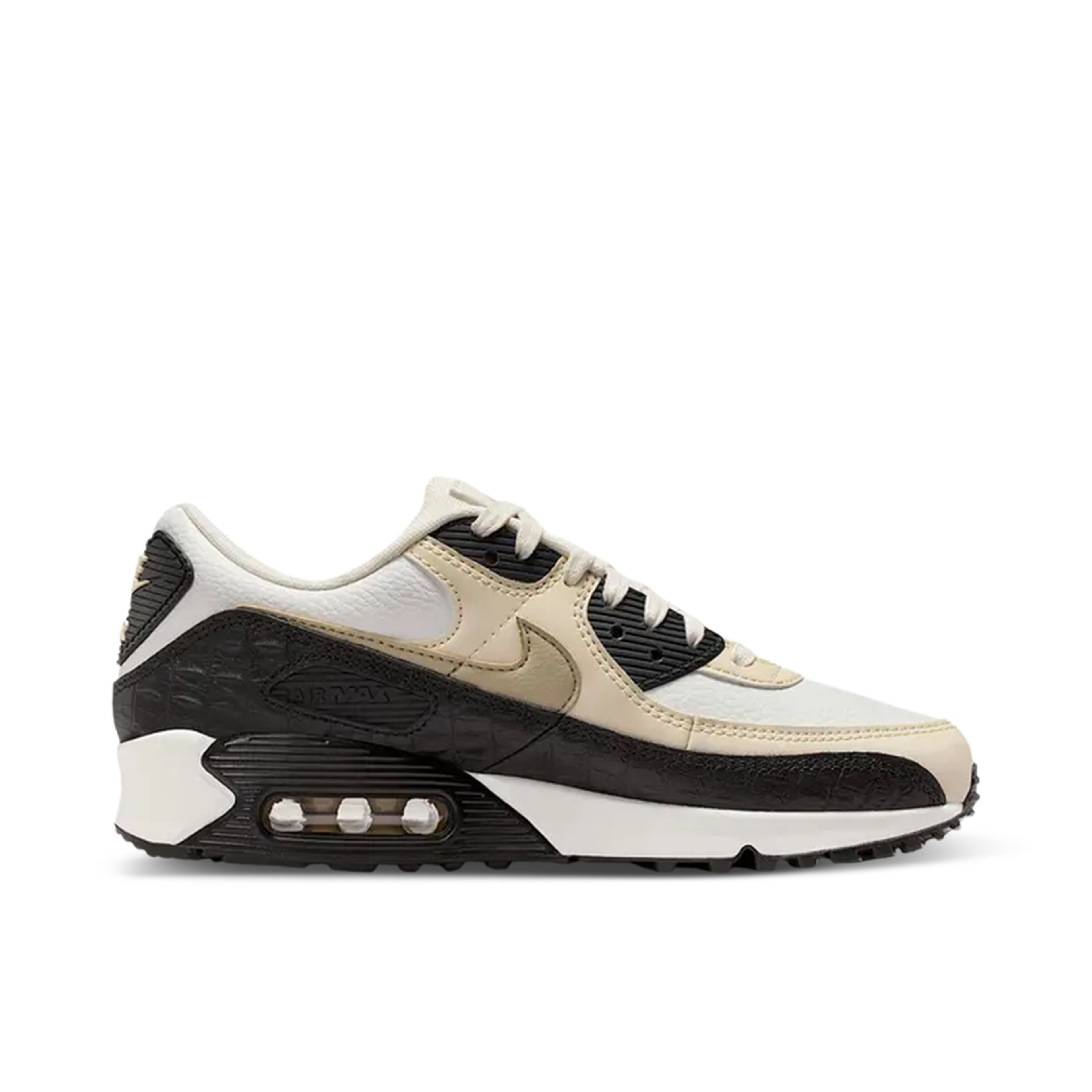 Nike Air Max 90 Sail Black Croc Womens