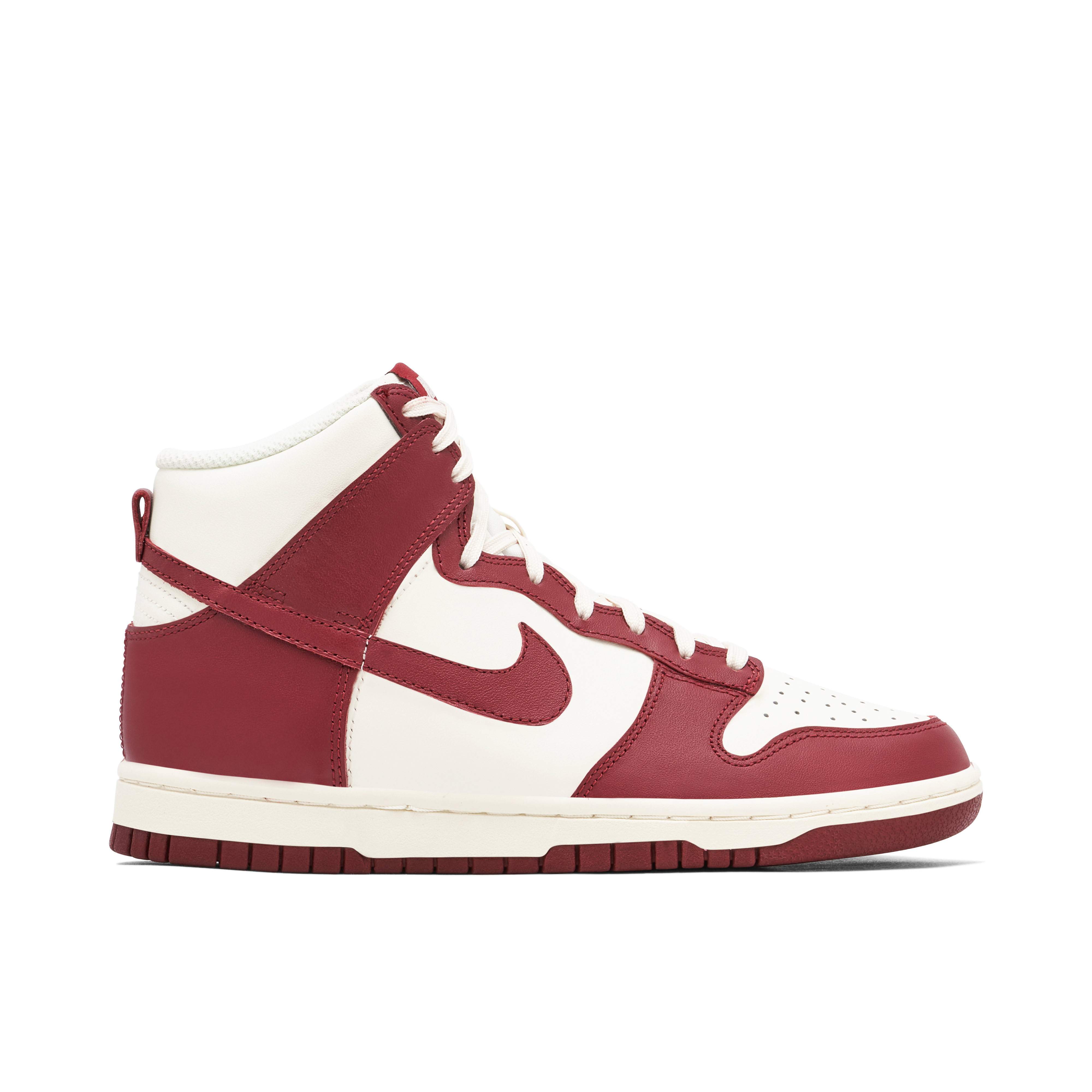 Nike Dunk High Sail Team Red Womens | DD1869-101 | Laced
