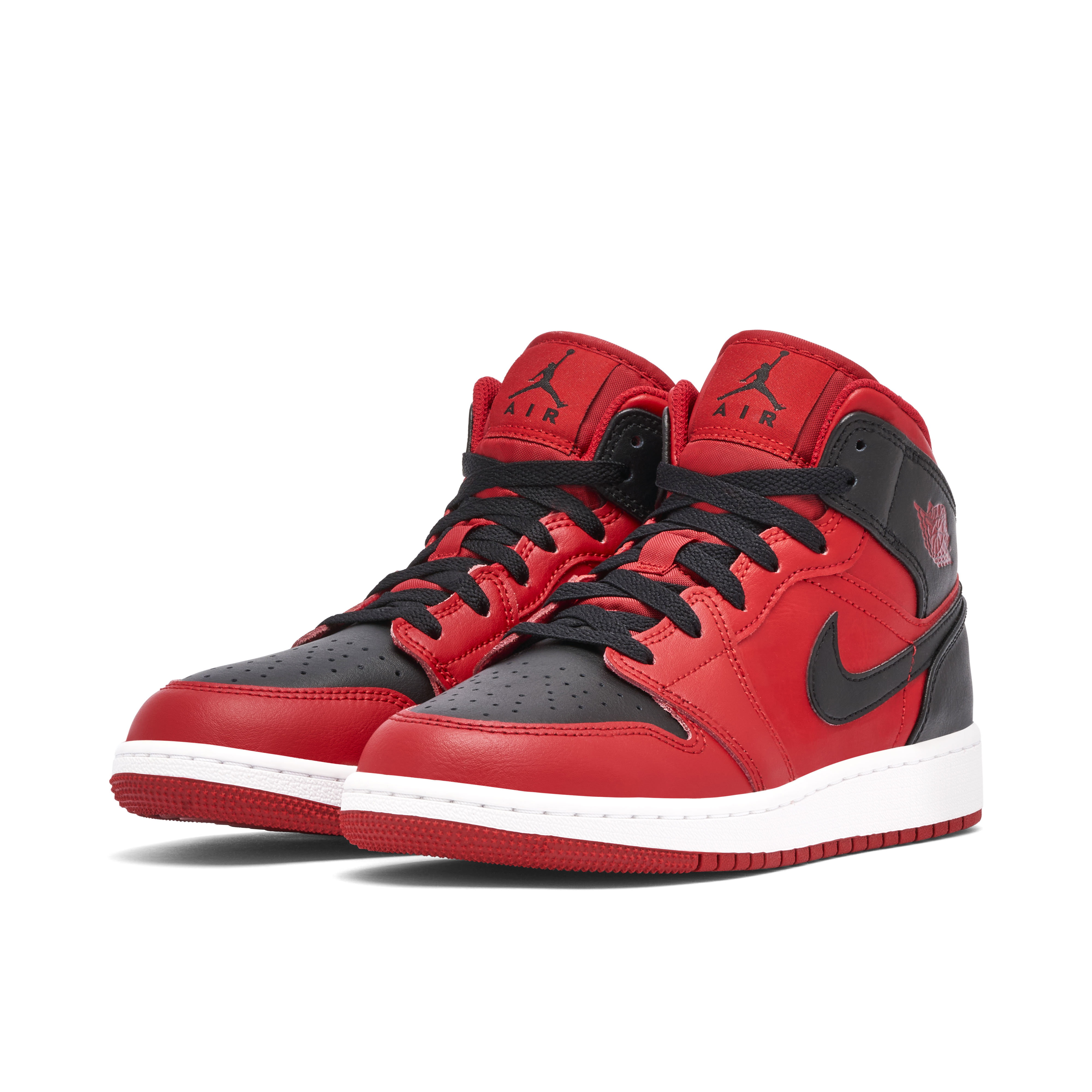 Air Jordan 1 Mid Reverse Bred 2022 GS | 554725-660 | Laced