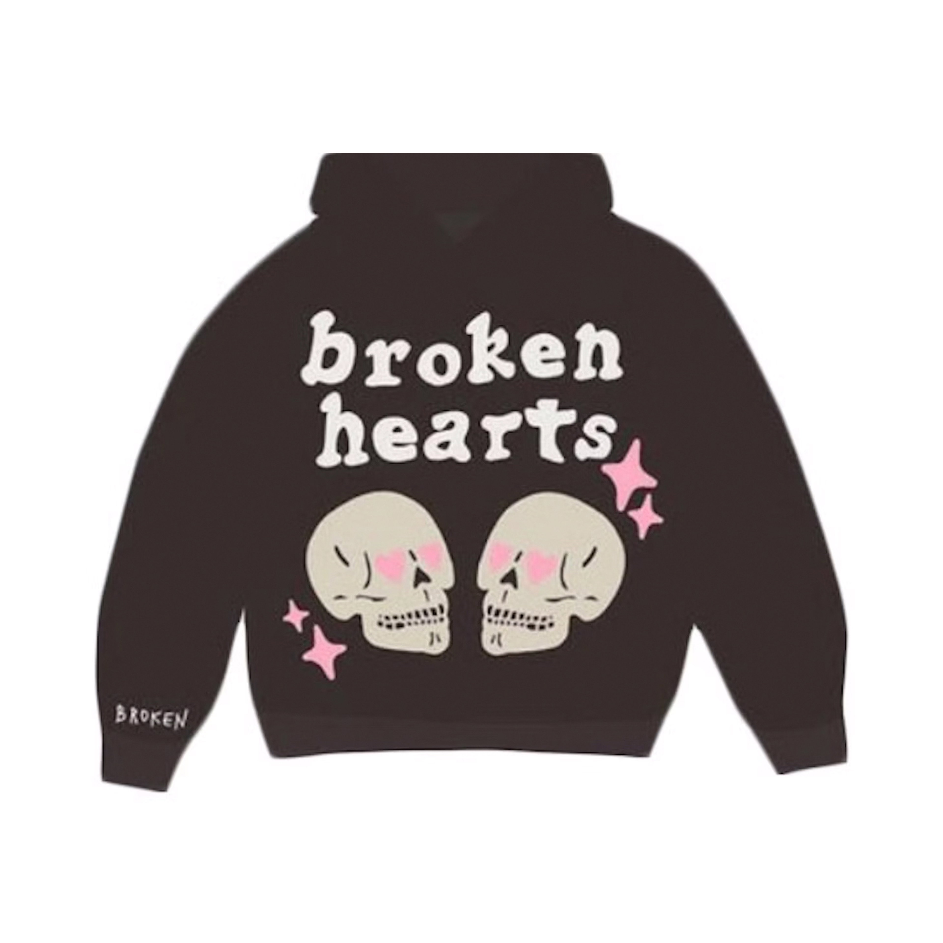 Broken Planet Broken Hearts Hoodie Dark Brown