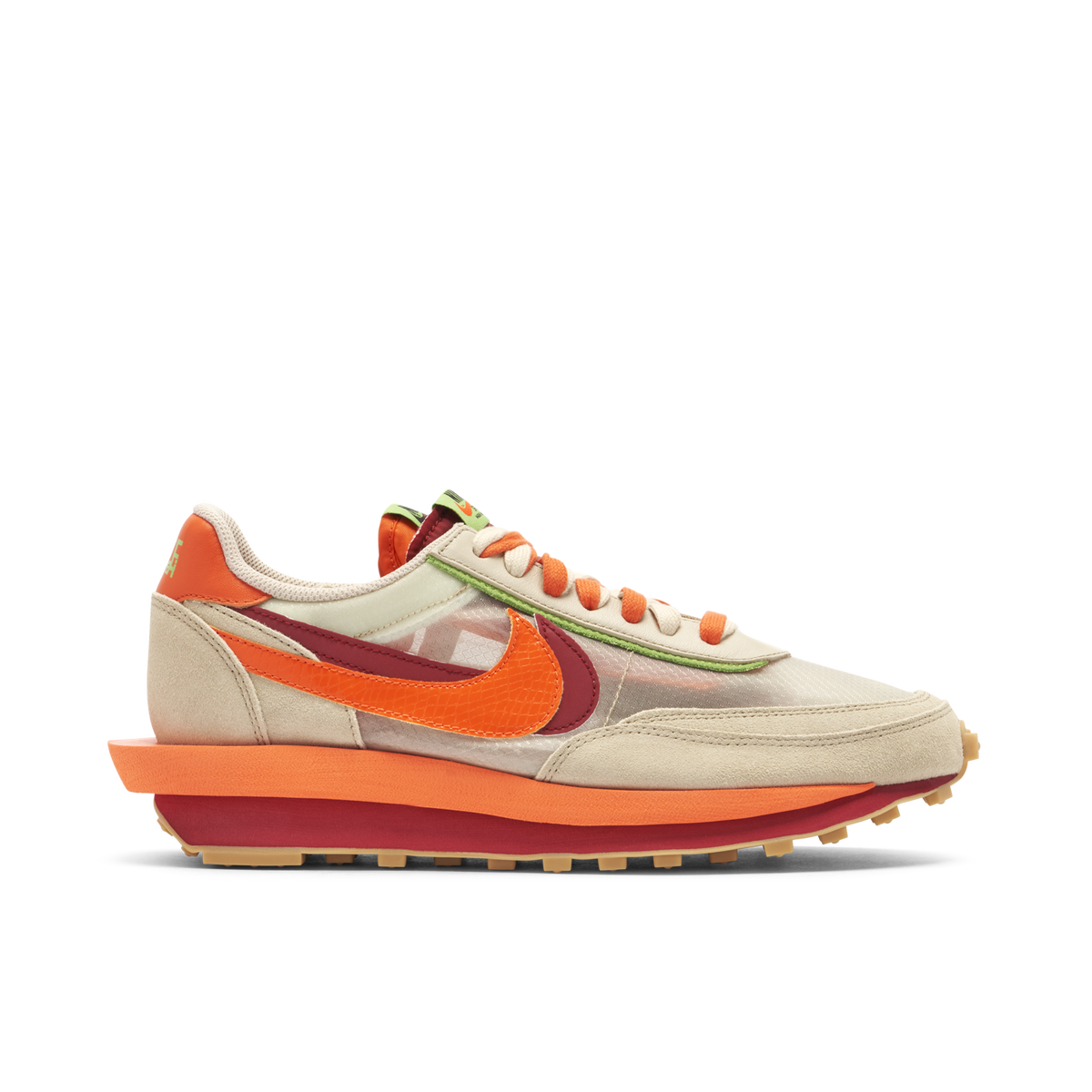 Nike LDWaffle x CLOT x Sacai Net Orange Blaze | DH1347-100 | Laced