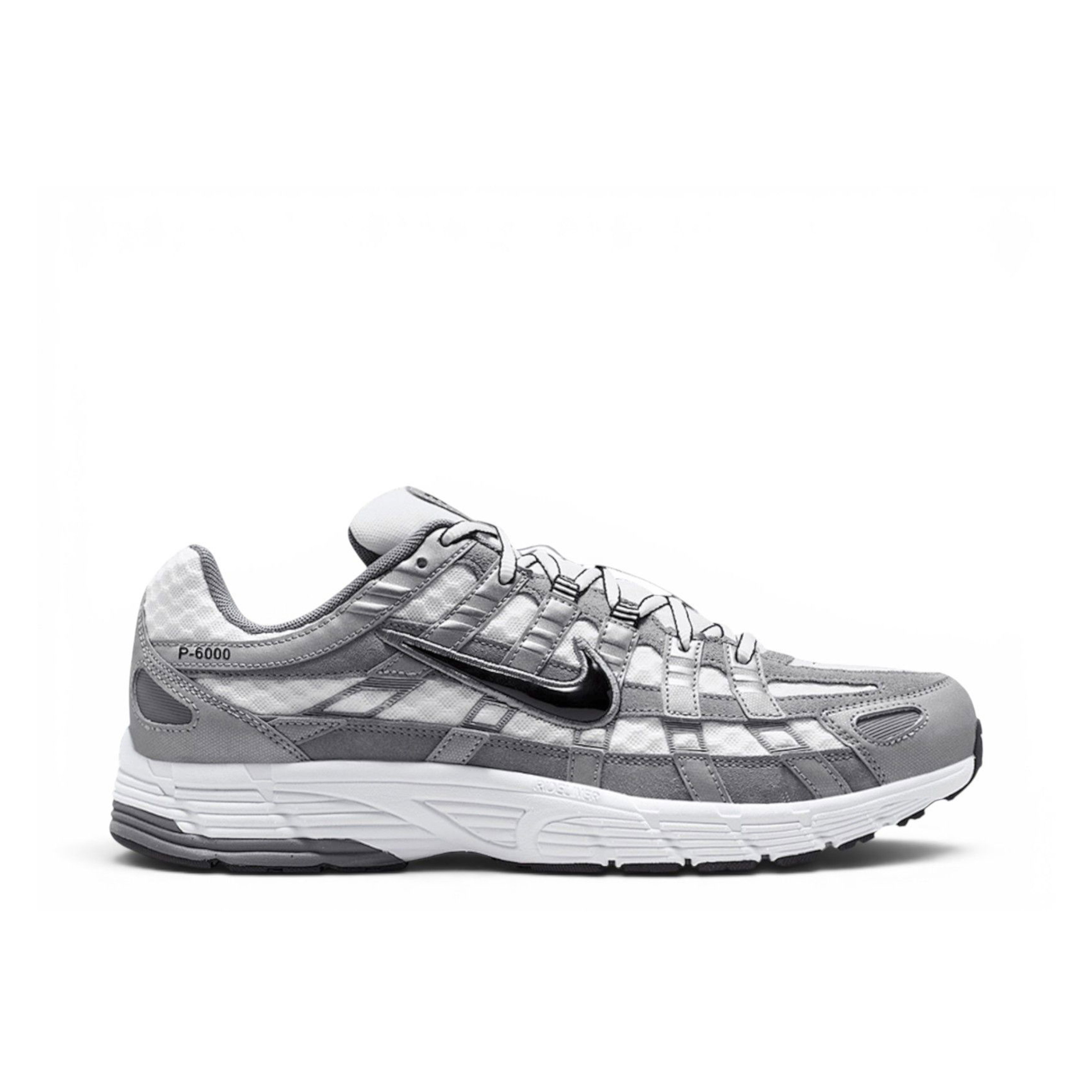 Nike P-6000 White Metallic Cool Grey Black