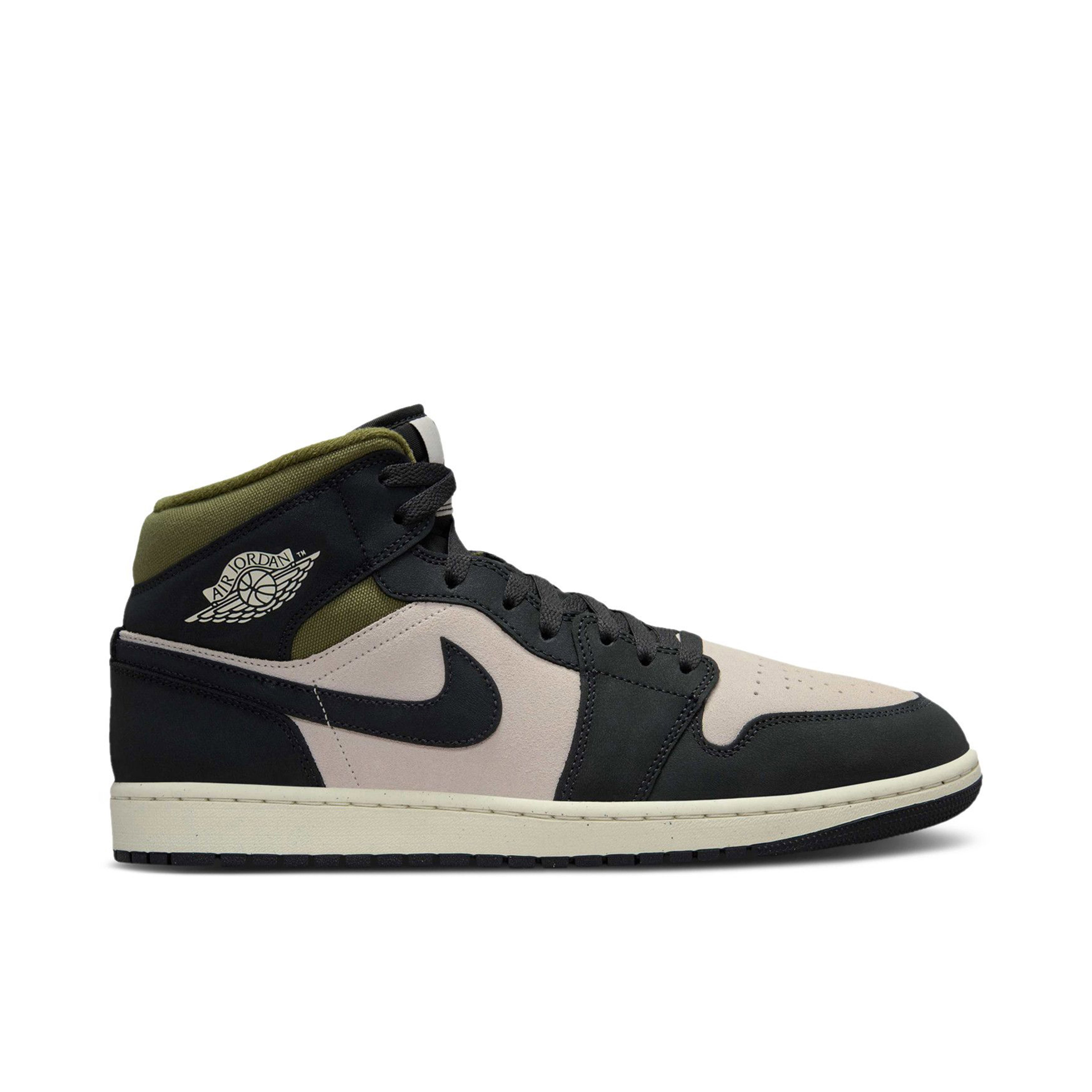 Air Jordan 1 Mid SE Off Noir Medium Olive