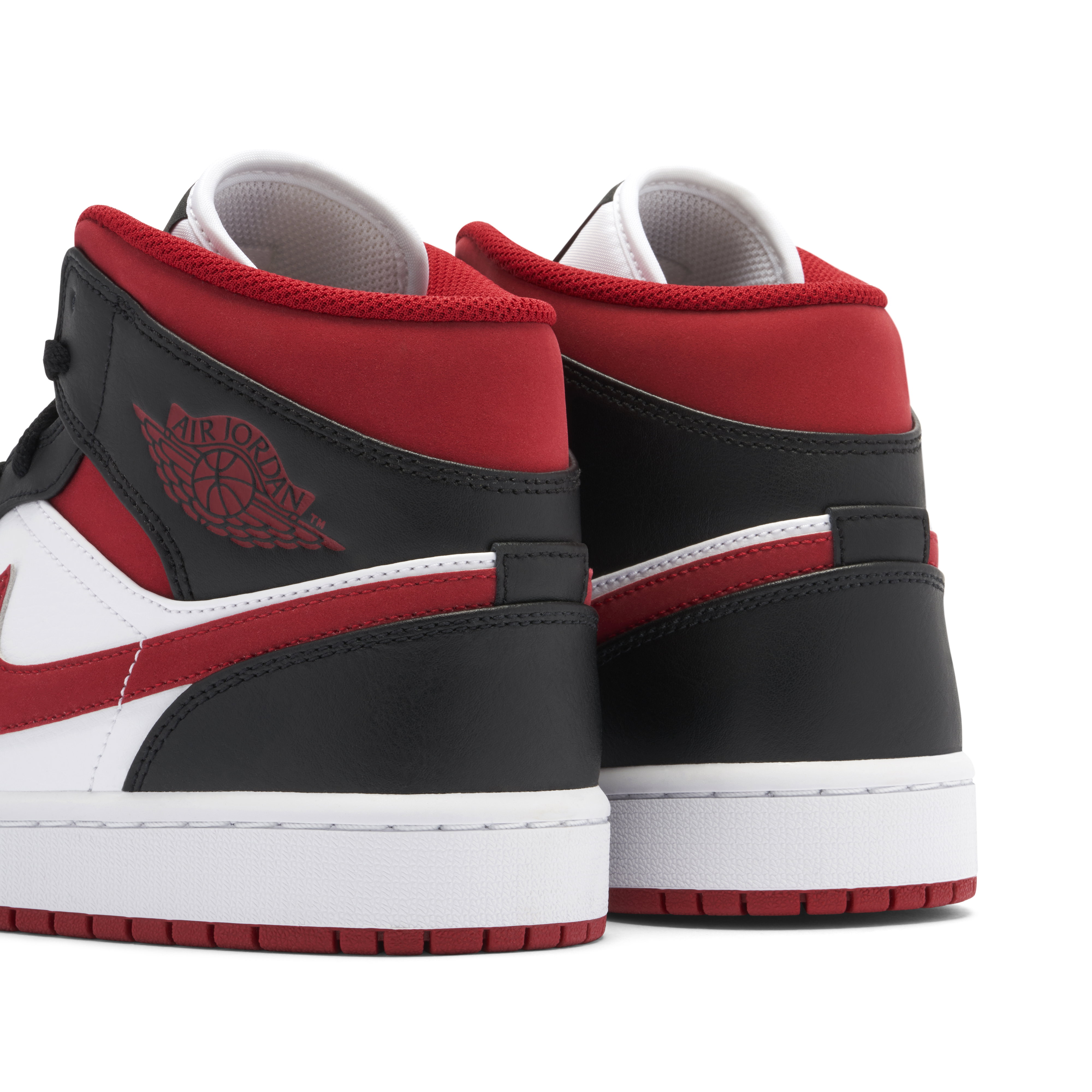 Air Jordan 1 Mid Black Gym Red | 554724-122 | Laced