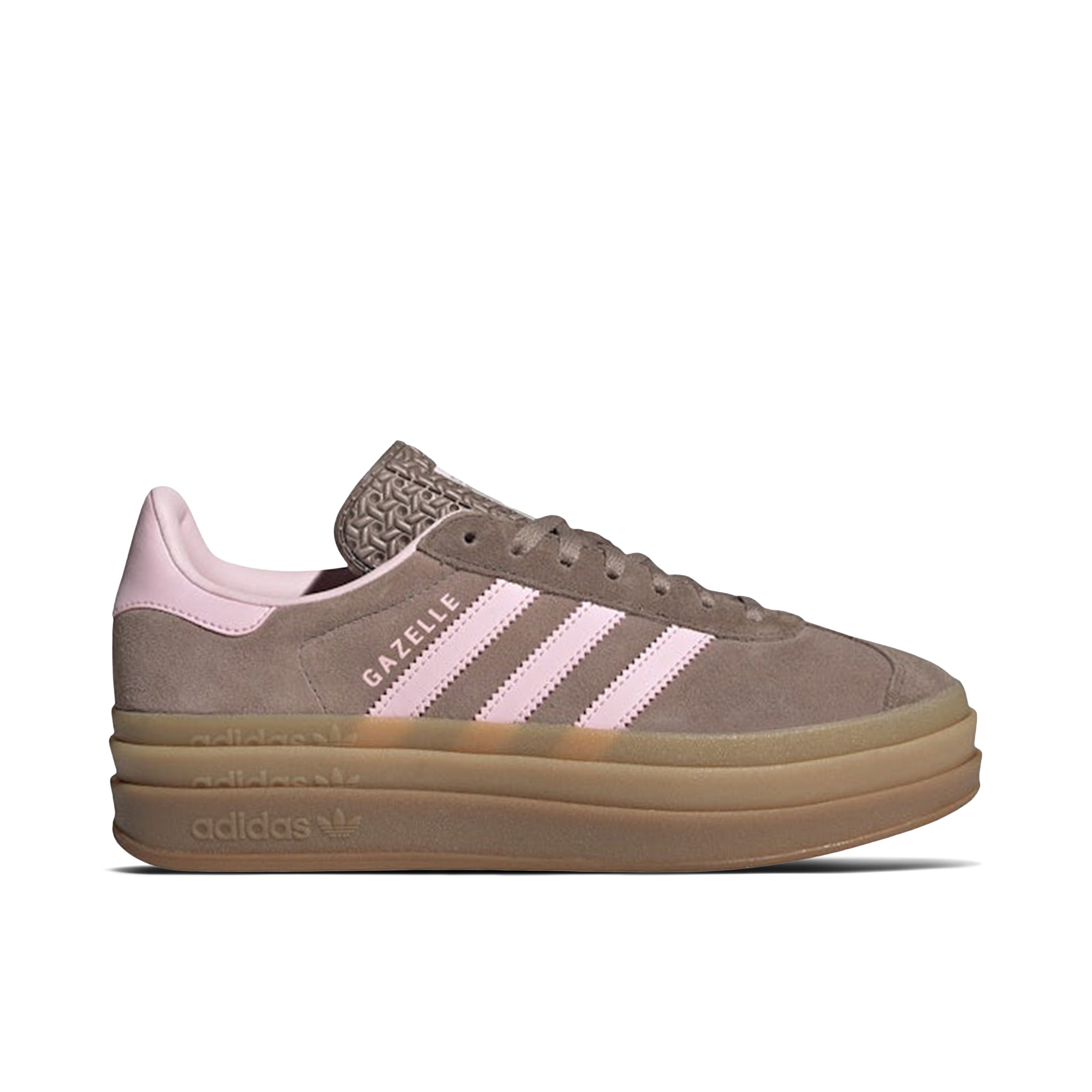 Adidas Gazelle Bold Trace Brown Clear Pink Womens