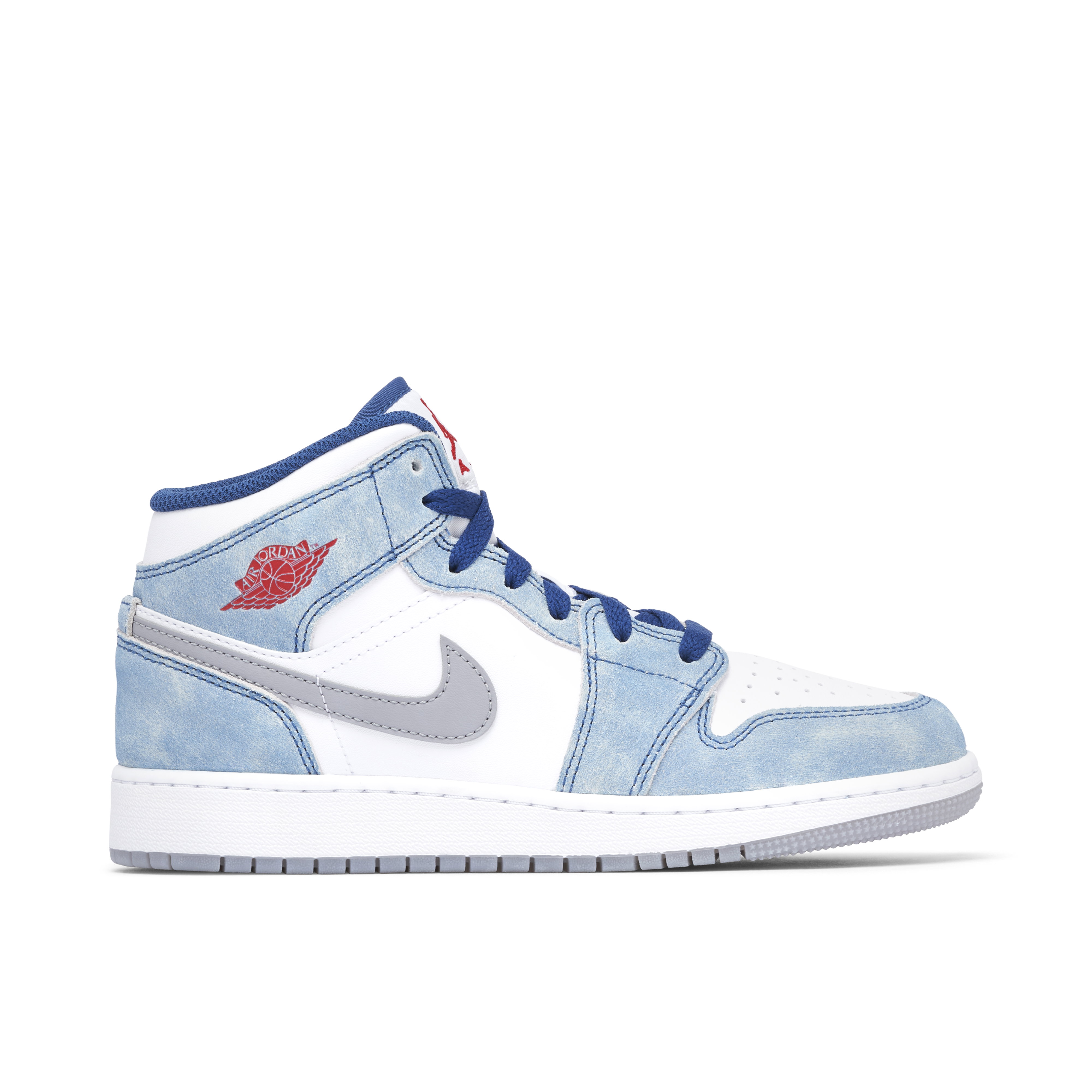 Air Jordan 1 Mid SE French Blue Fire Red GS | DR6235-401 | Laced