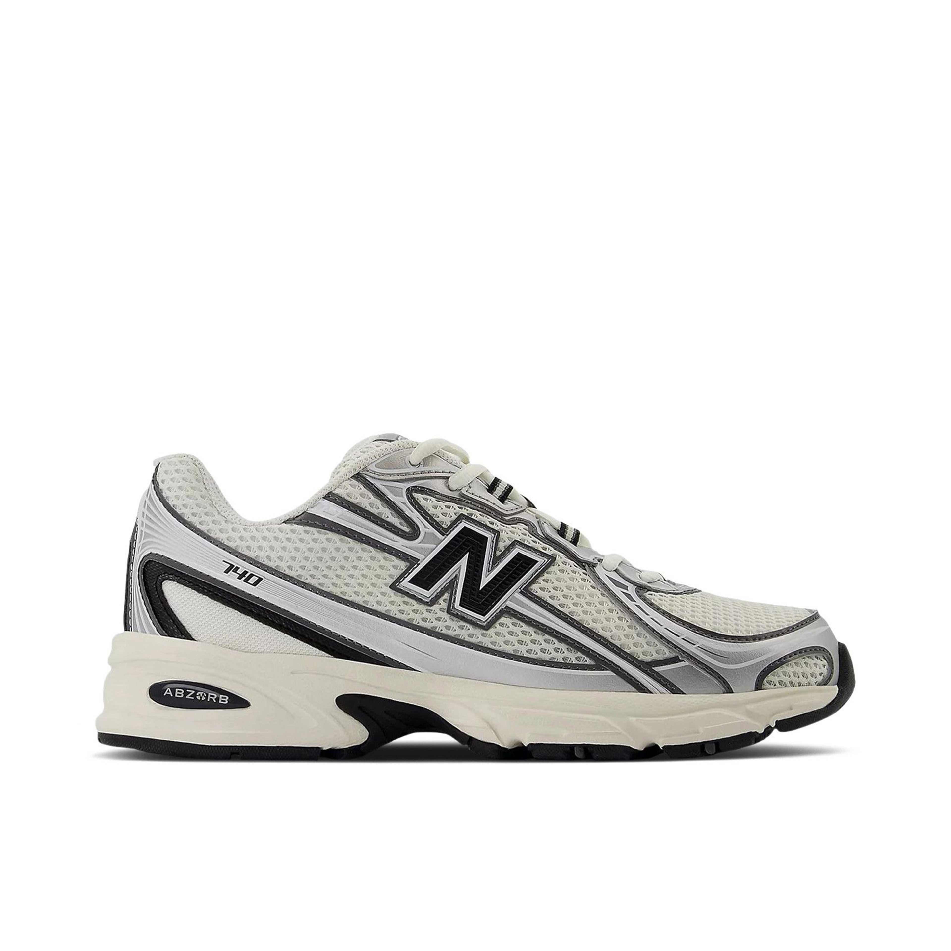 New Balance 740 Sea Salt Black Silver Metallic