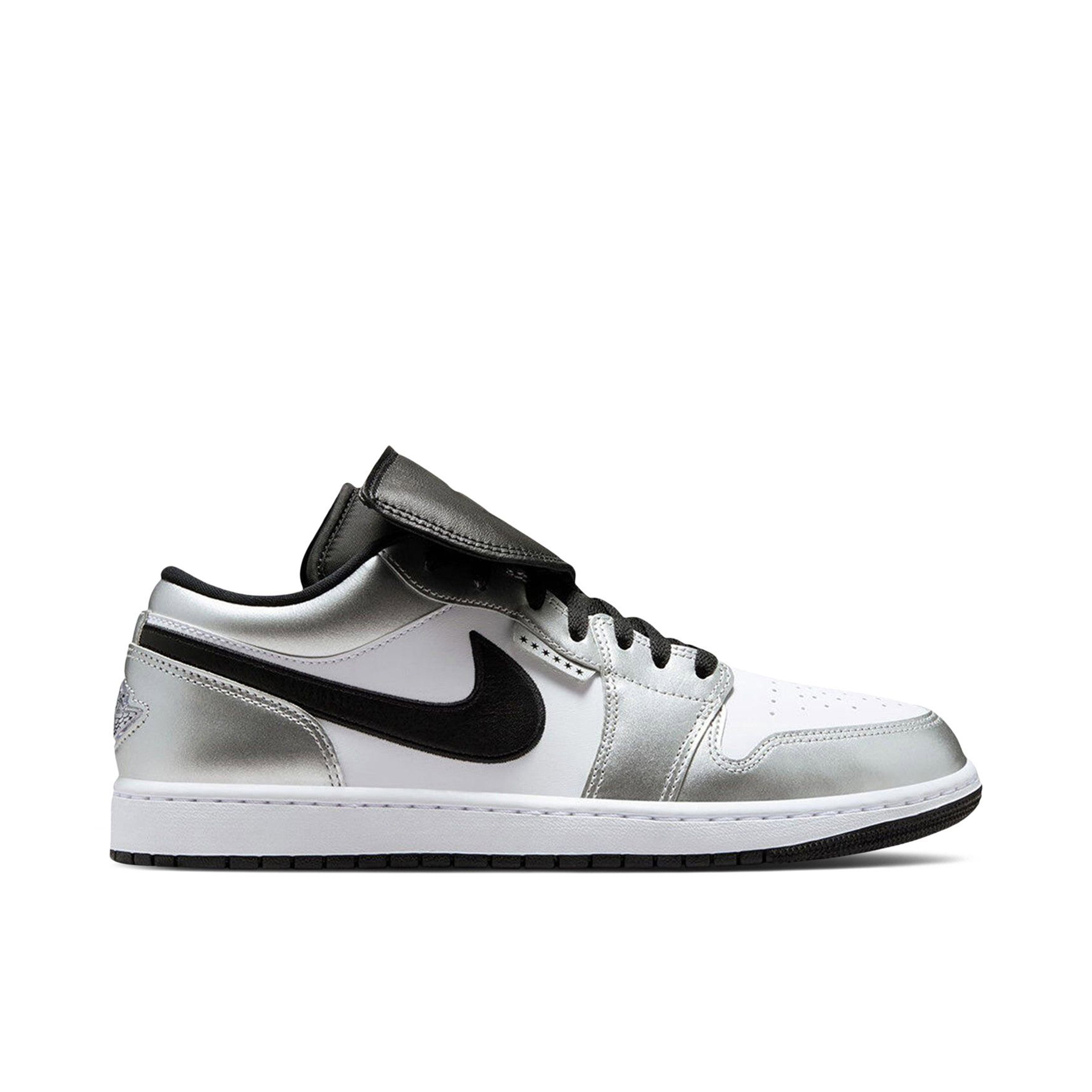 Air Jordan 1 Low SE Metallic Silver Tiempo
