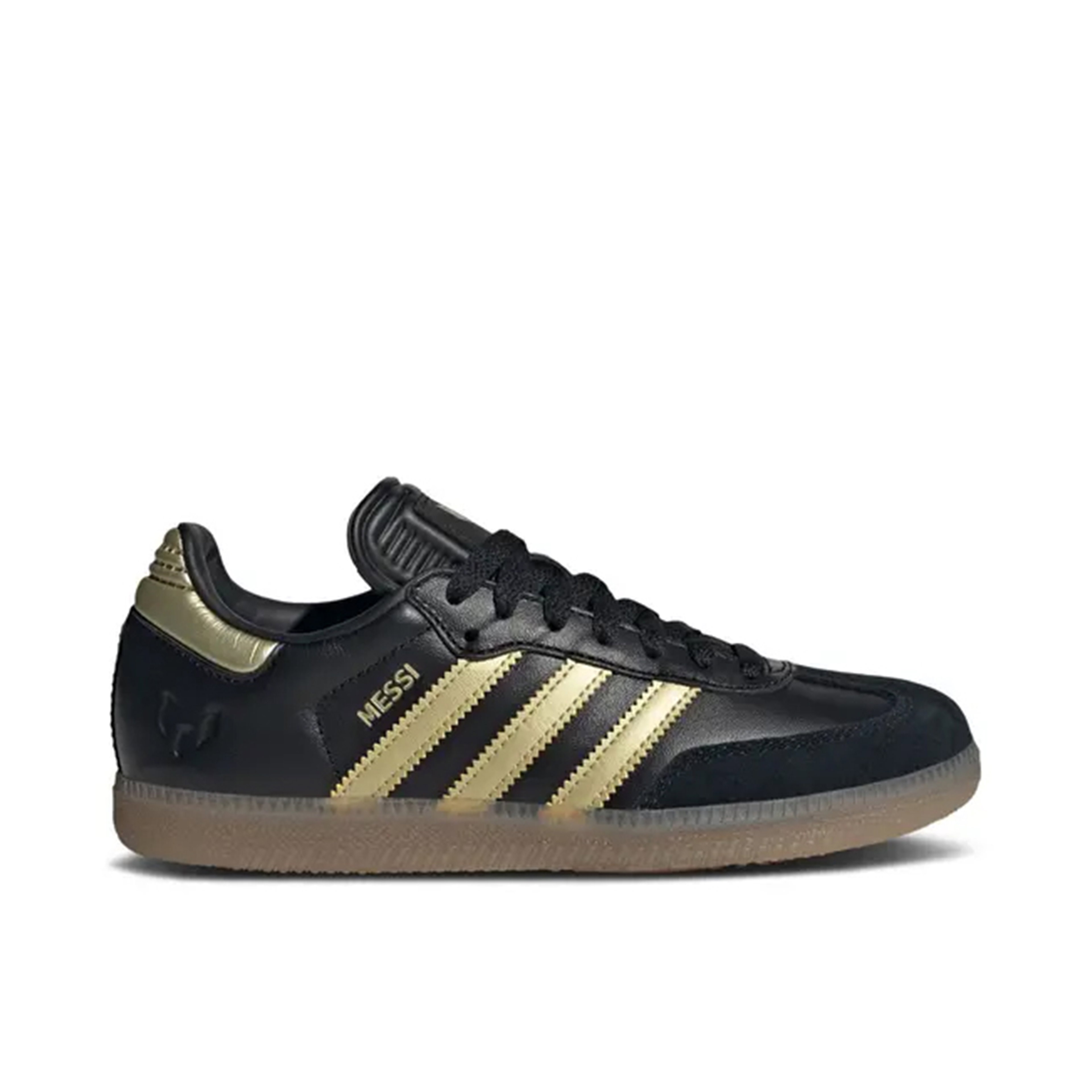 Adidas Samba Indoor Core Black Gold Metallic Gum